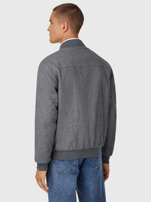 Chaqueta Bomber Gris B.M.