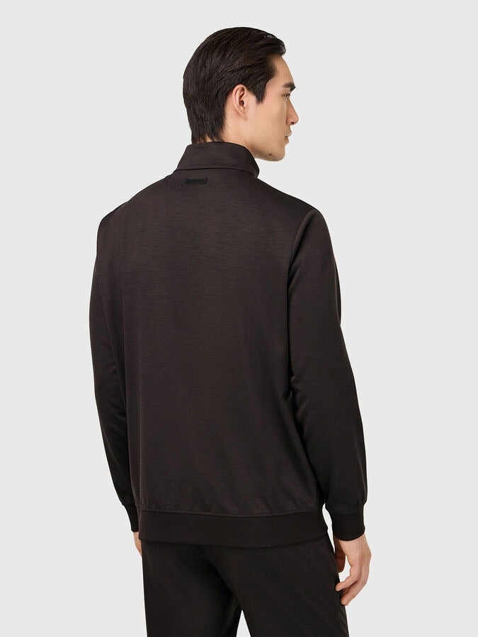 Chaqueta Cuello Alto Tono Marrón B.M.