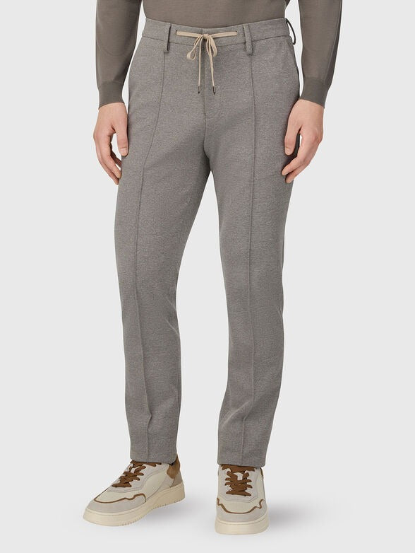 Pantalón Gris Texturizado B.M.