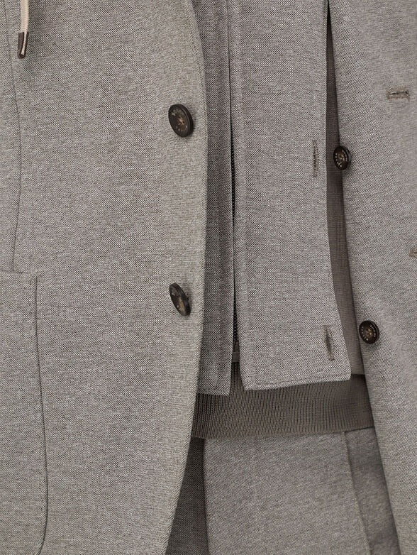 Saco Híbrido Gris B.M.