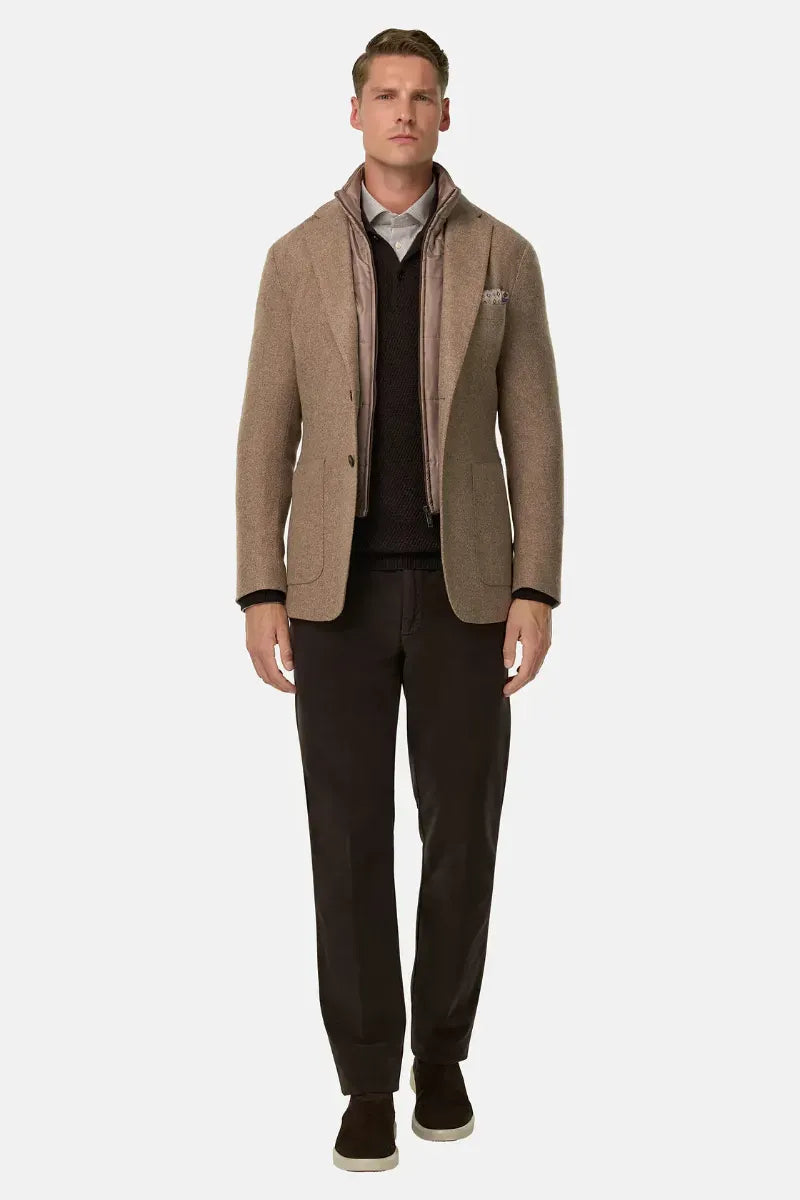 Saco Híbrida Texturizado Beige B.M.