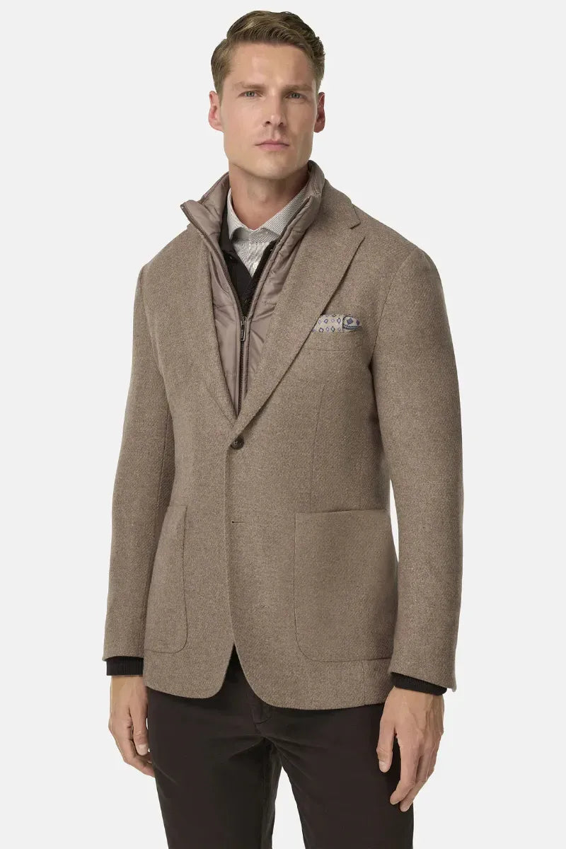 Saco Híbrida Texturizado Beige B.M.