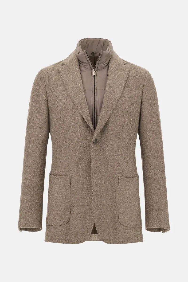 Saco Híbrida Texturizado Beige B.M.