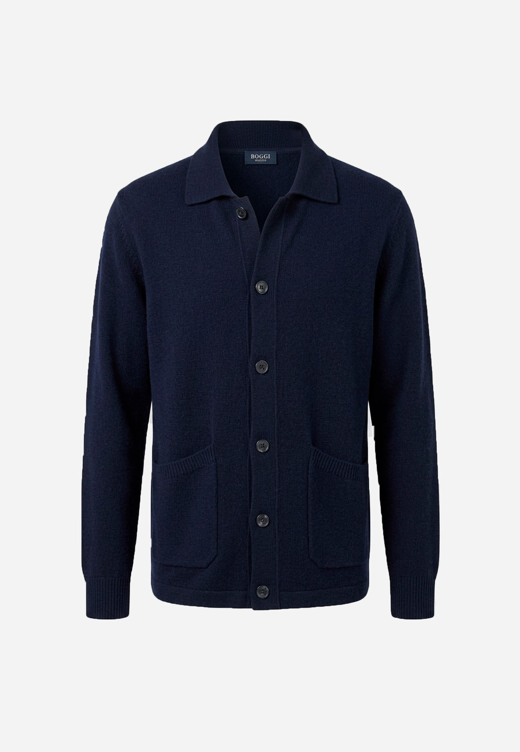 Sweater De Punto Azul Marino B.M.