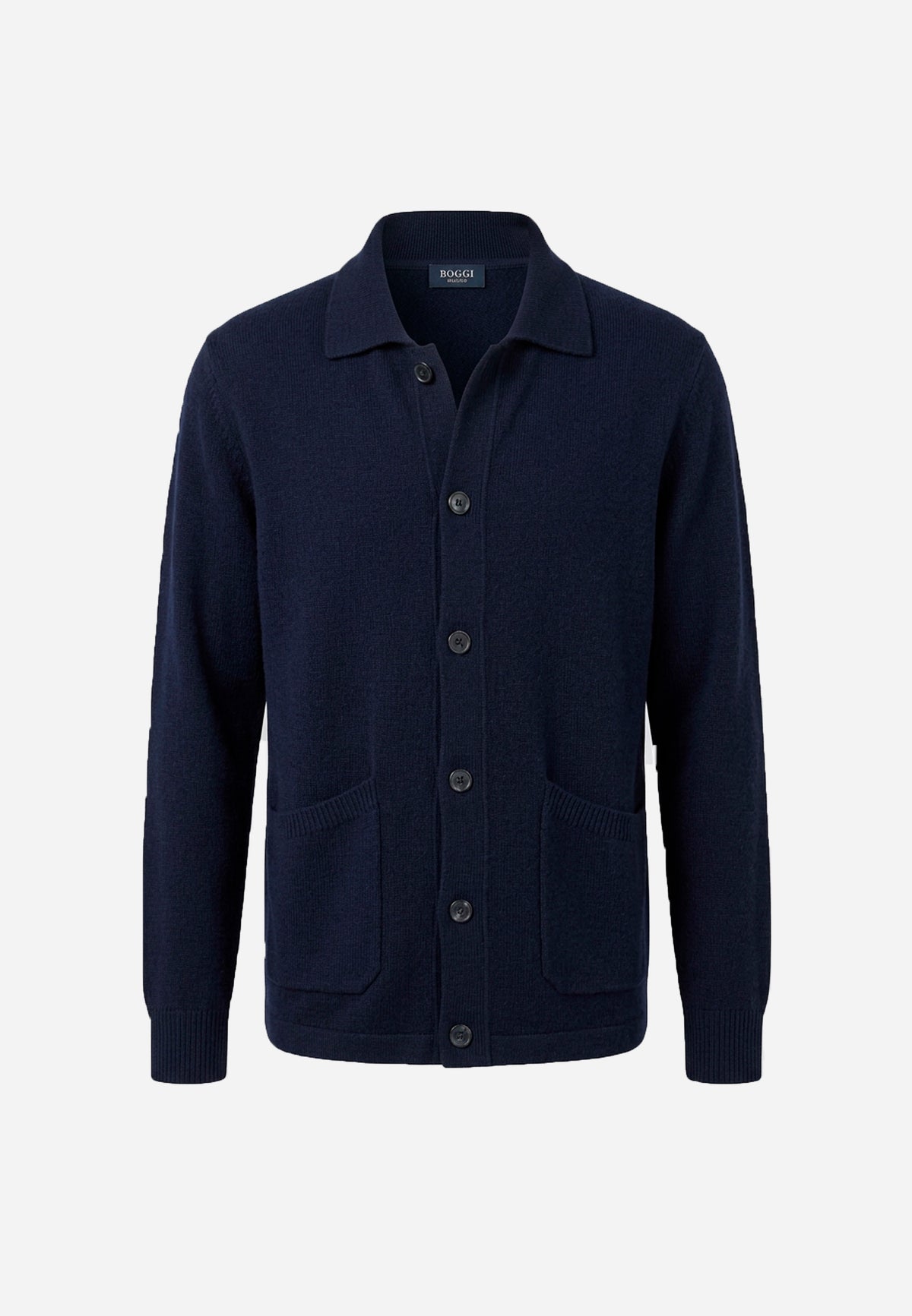 Sweater De Punto Azul Marino B.M.