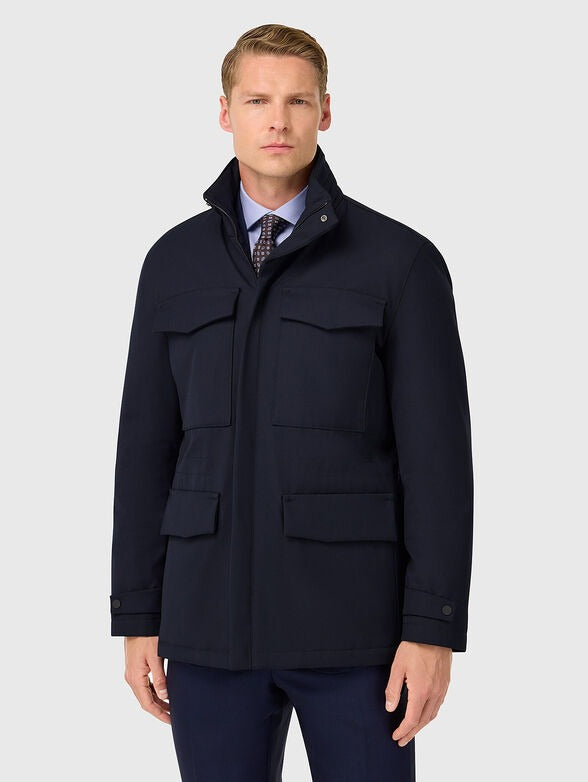 Chaqueta Sahariana Azul Marino B.M.