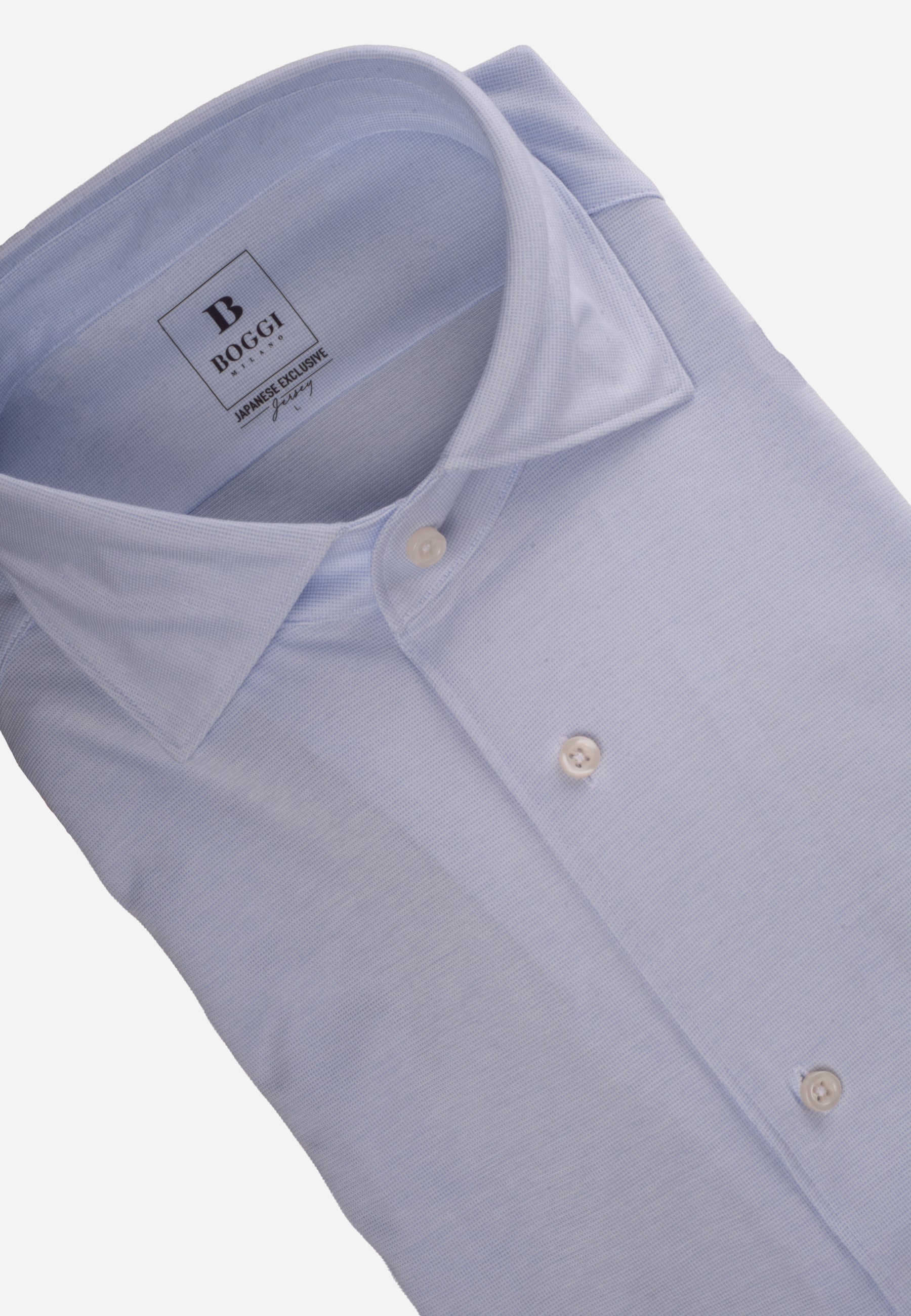 Camisa Sport Azul Cielo Micro Motivo B.