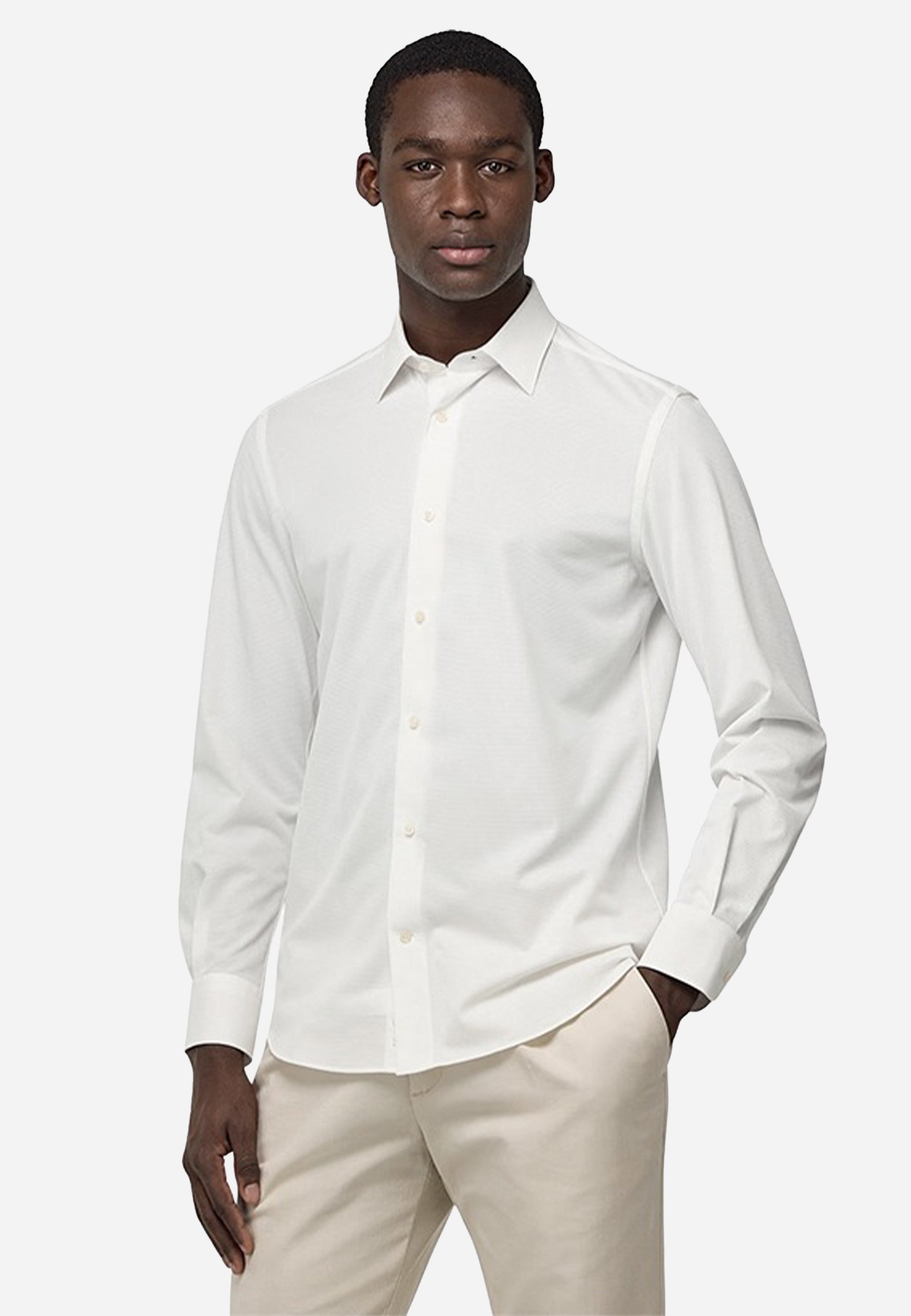 Camisa Sport Blanca Hombre B.M.
