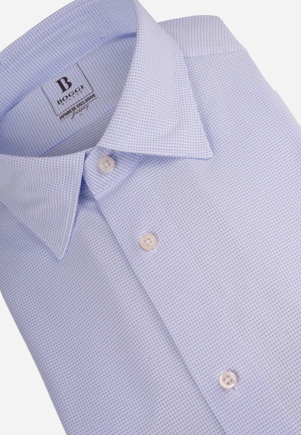 Camisa Sport Azul Cielo Micro Motivo All-Over B.