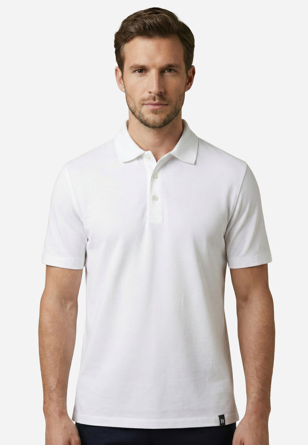 Camiseta Polo Piqué Blanco B.