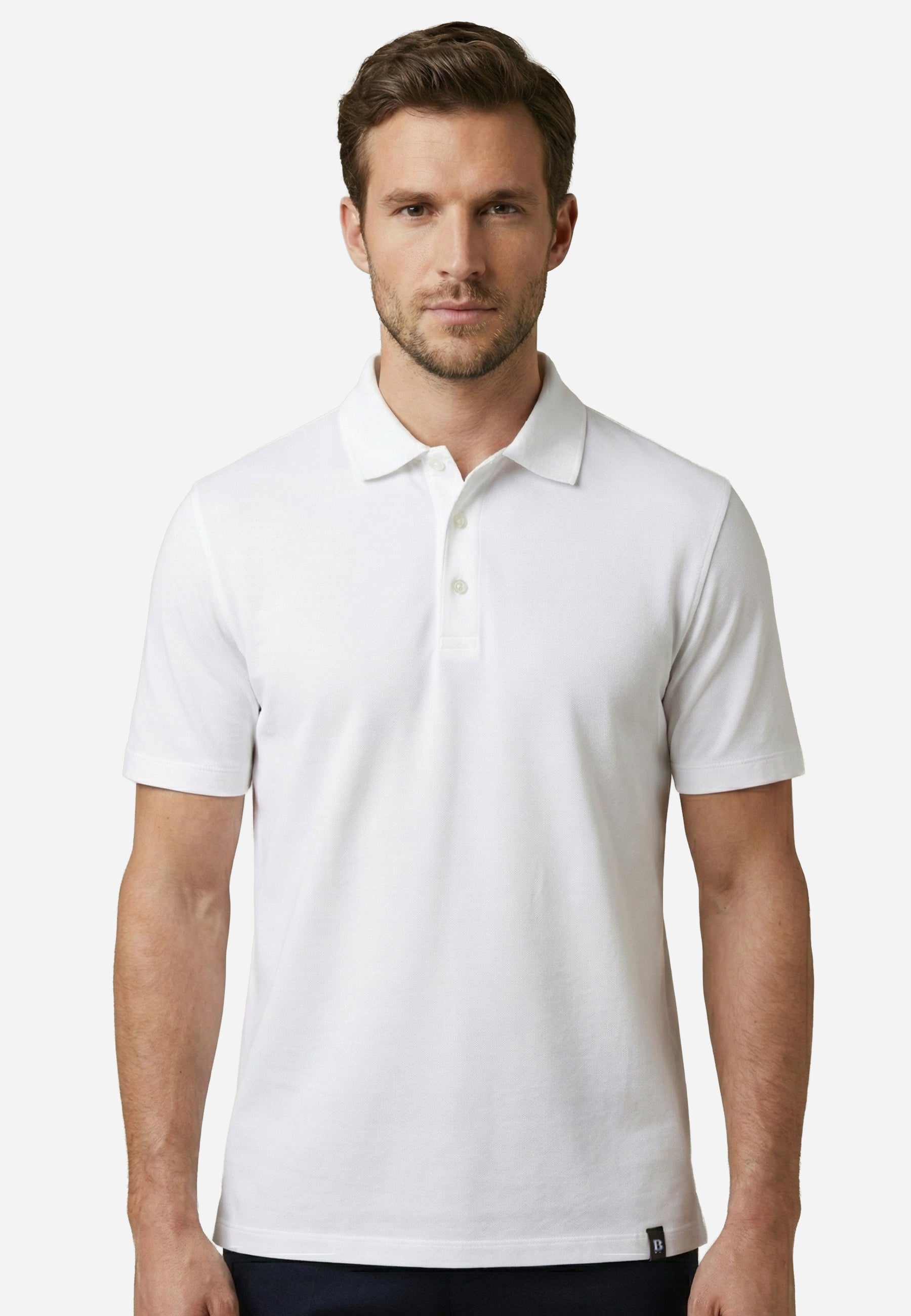 Camiseta Polo Piqué Blanco B.