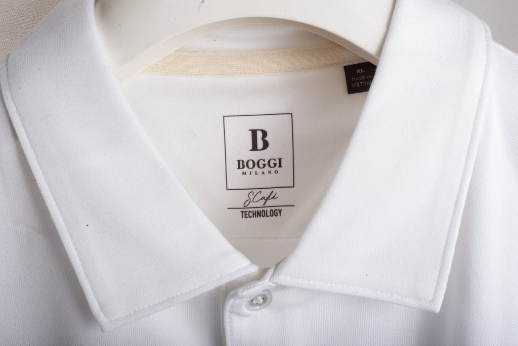 Camiseta Polo Piqué Blanco B.