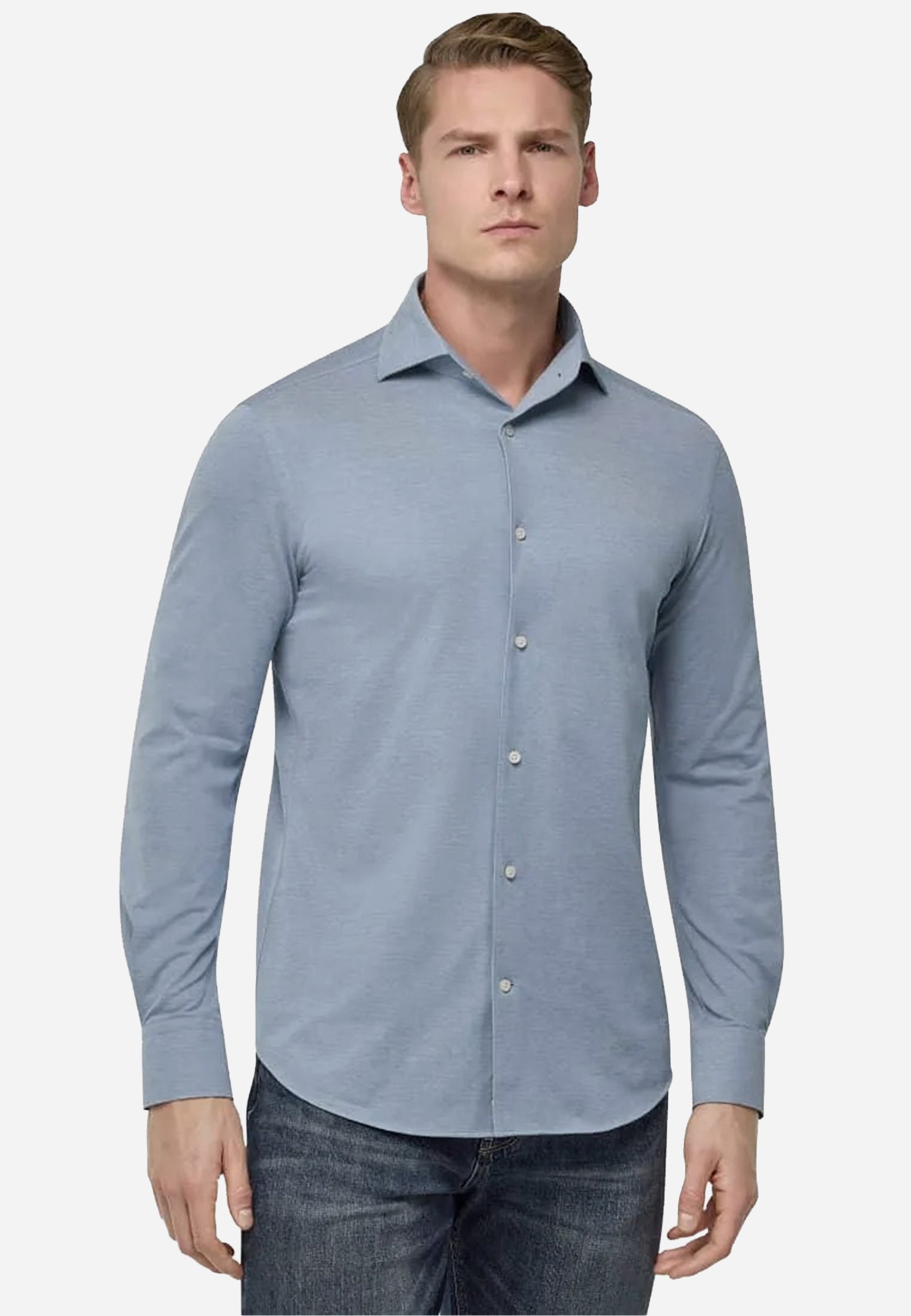 Camisa Azul Hombre Boggi M.