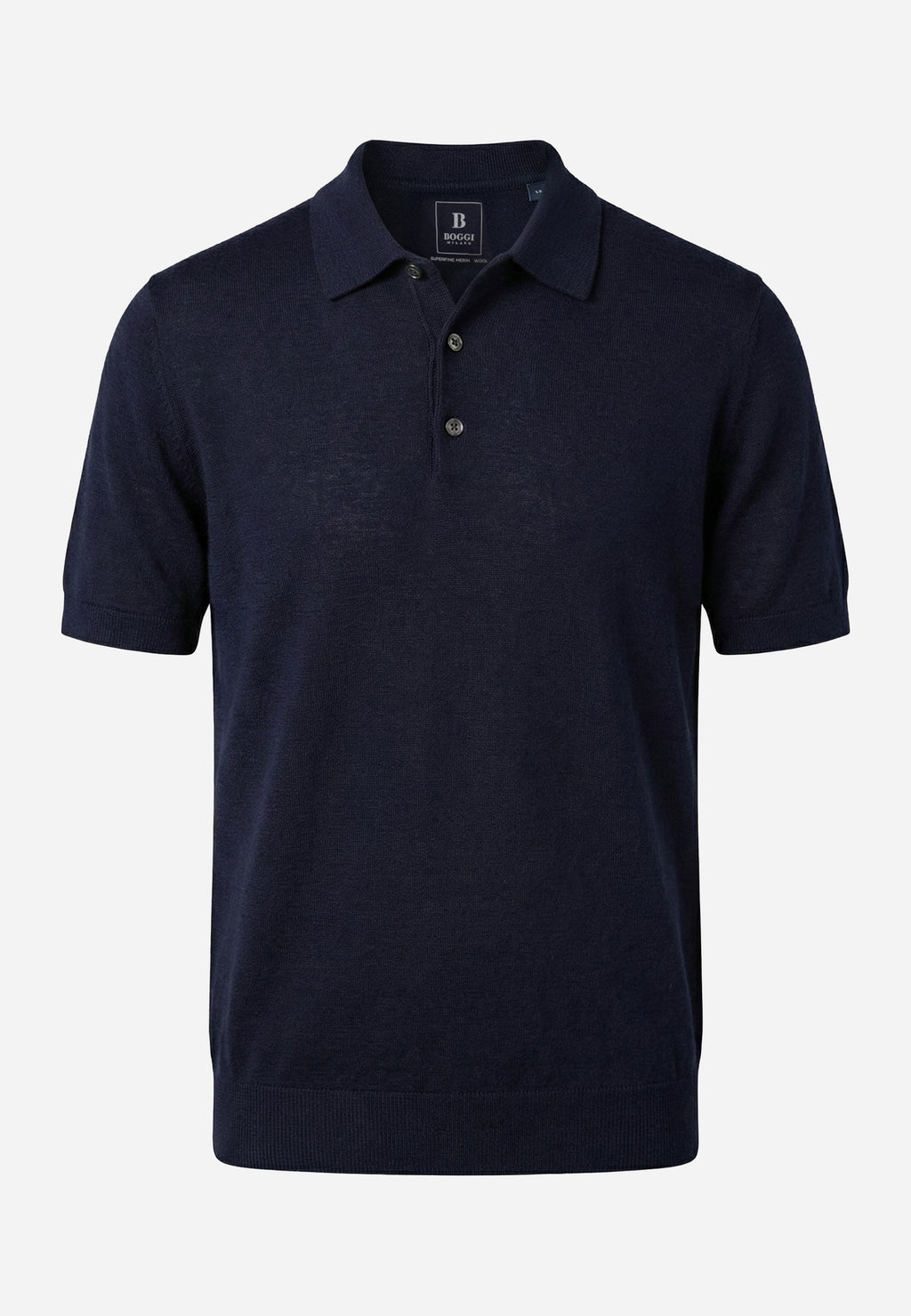 Camiseta Polo de Punto Azul Marino B.