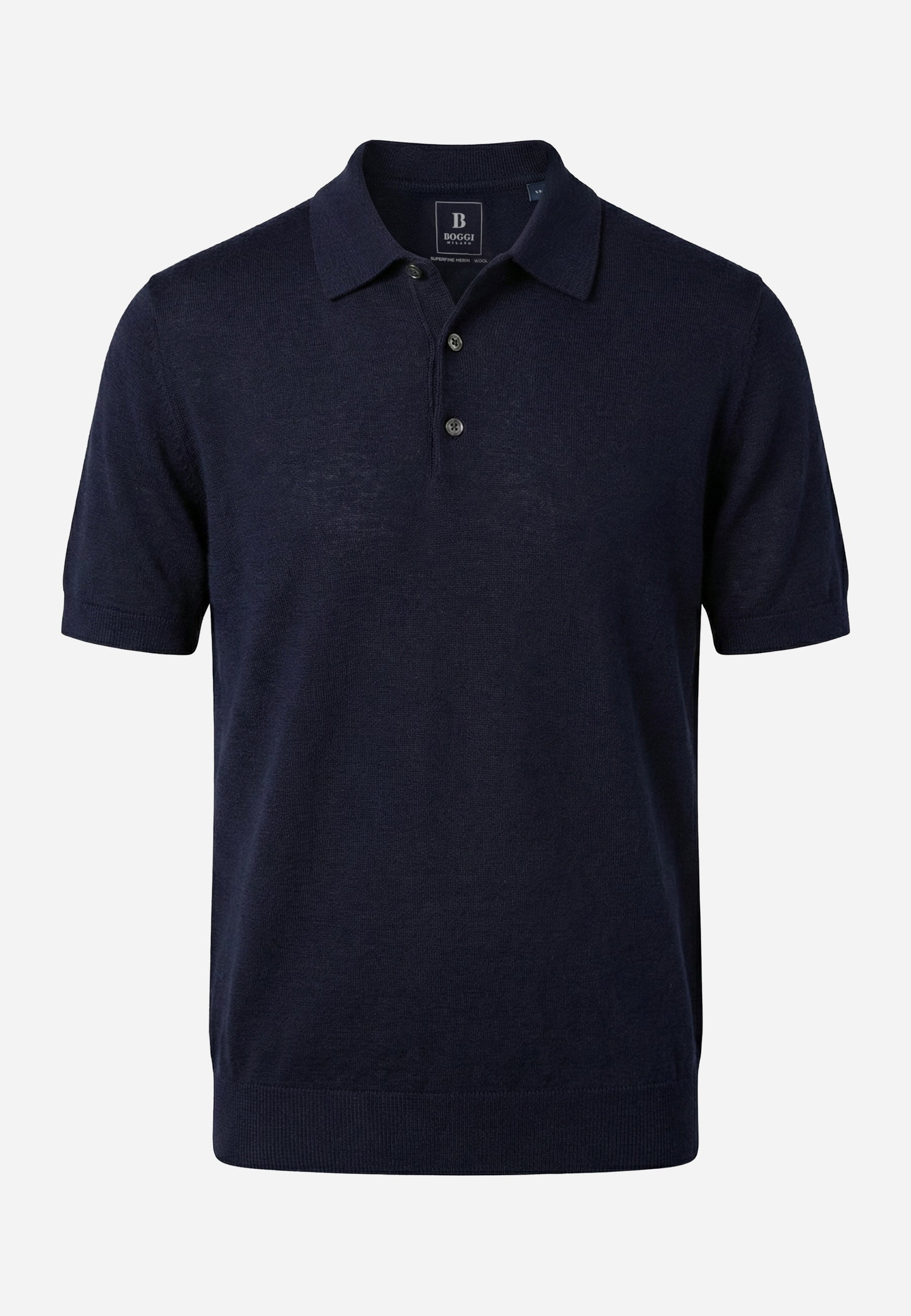 Camiseta Polo de Punto Azul Marino B.