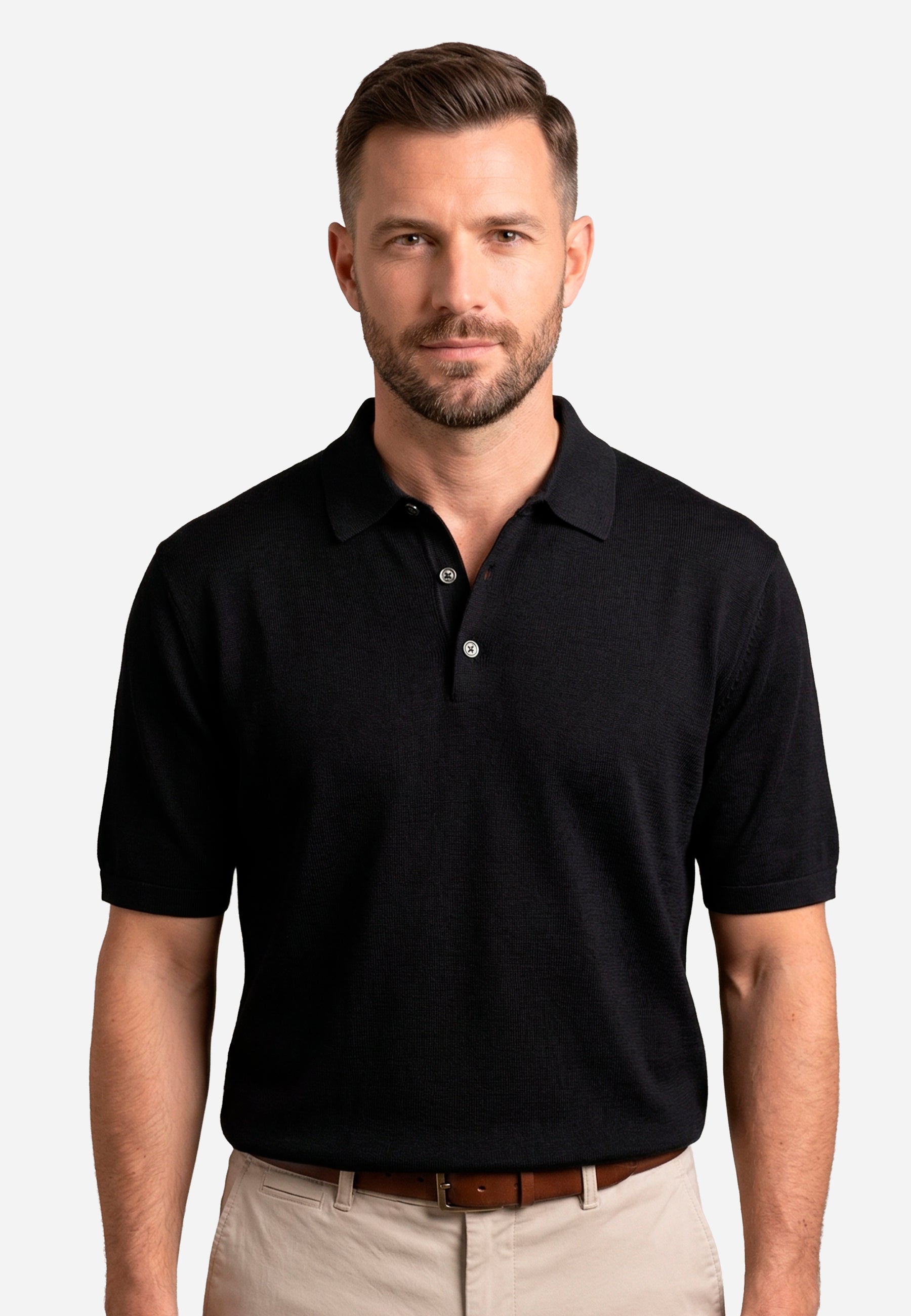 Camiseta Polo Nero Hombre B.M.