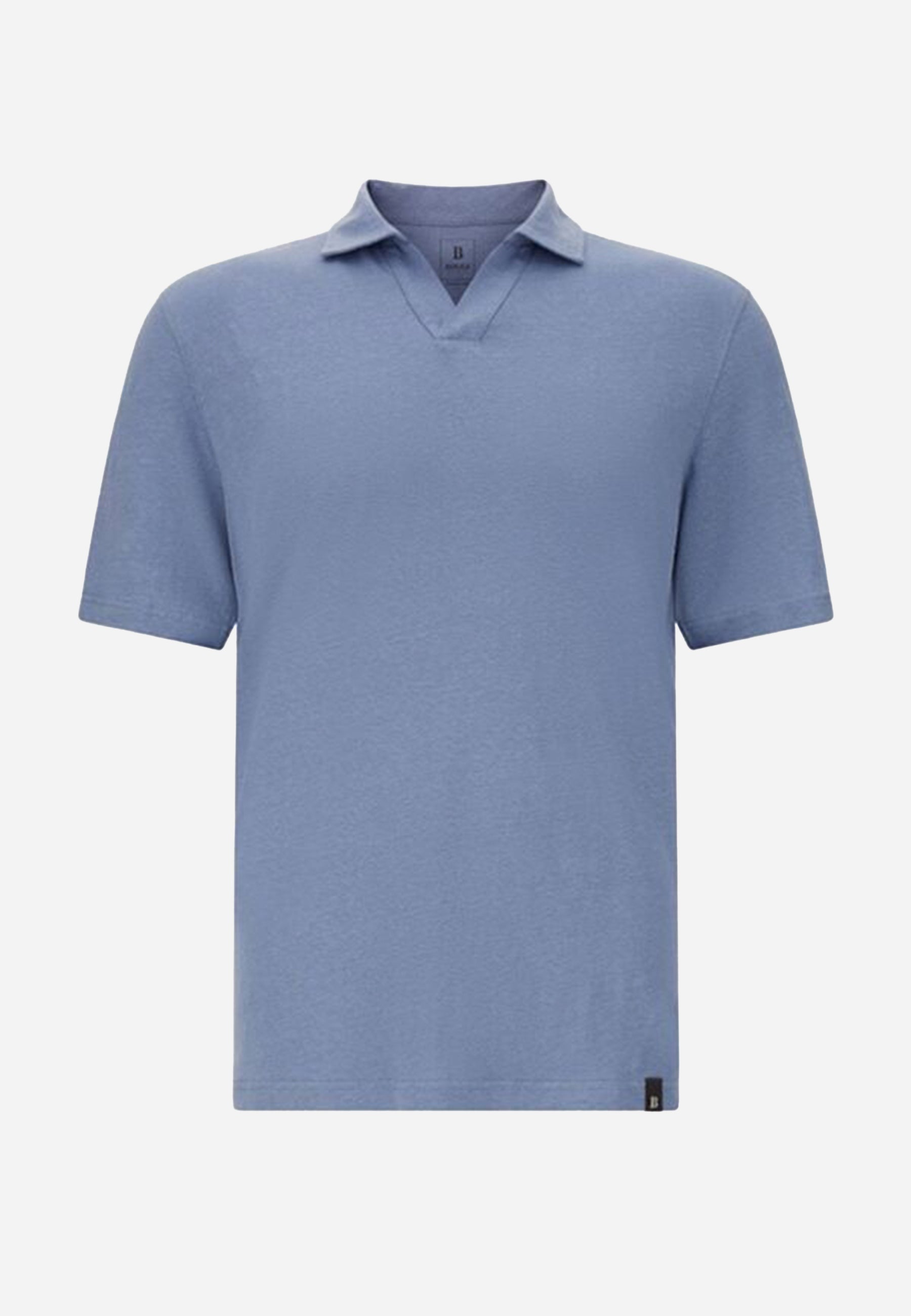 Camiseta Polo Azul Lino Hombre B.M.