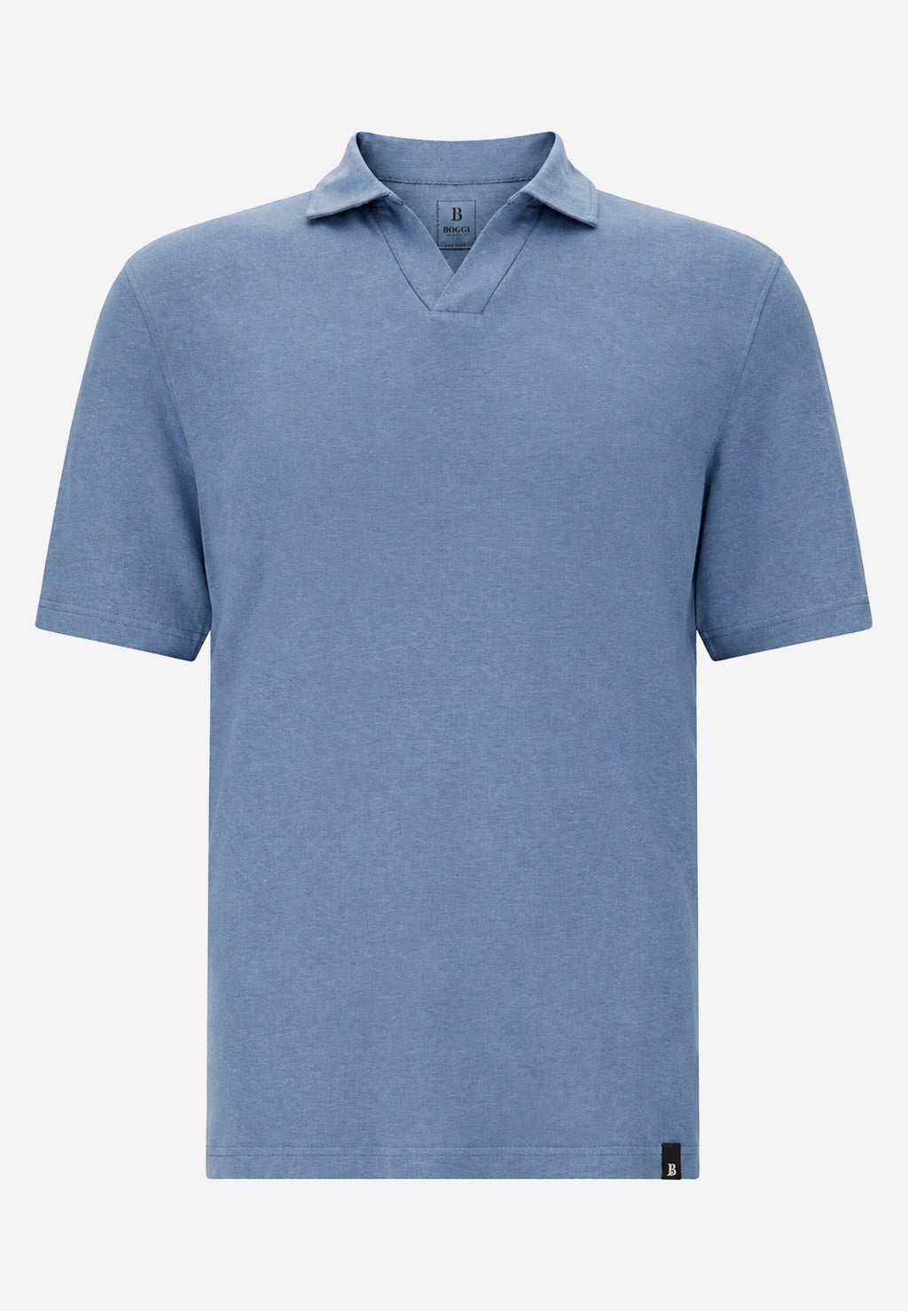 Camiseta Polo Azul Lino Hombre B.M.