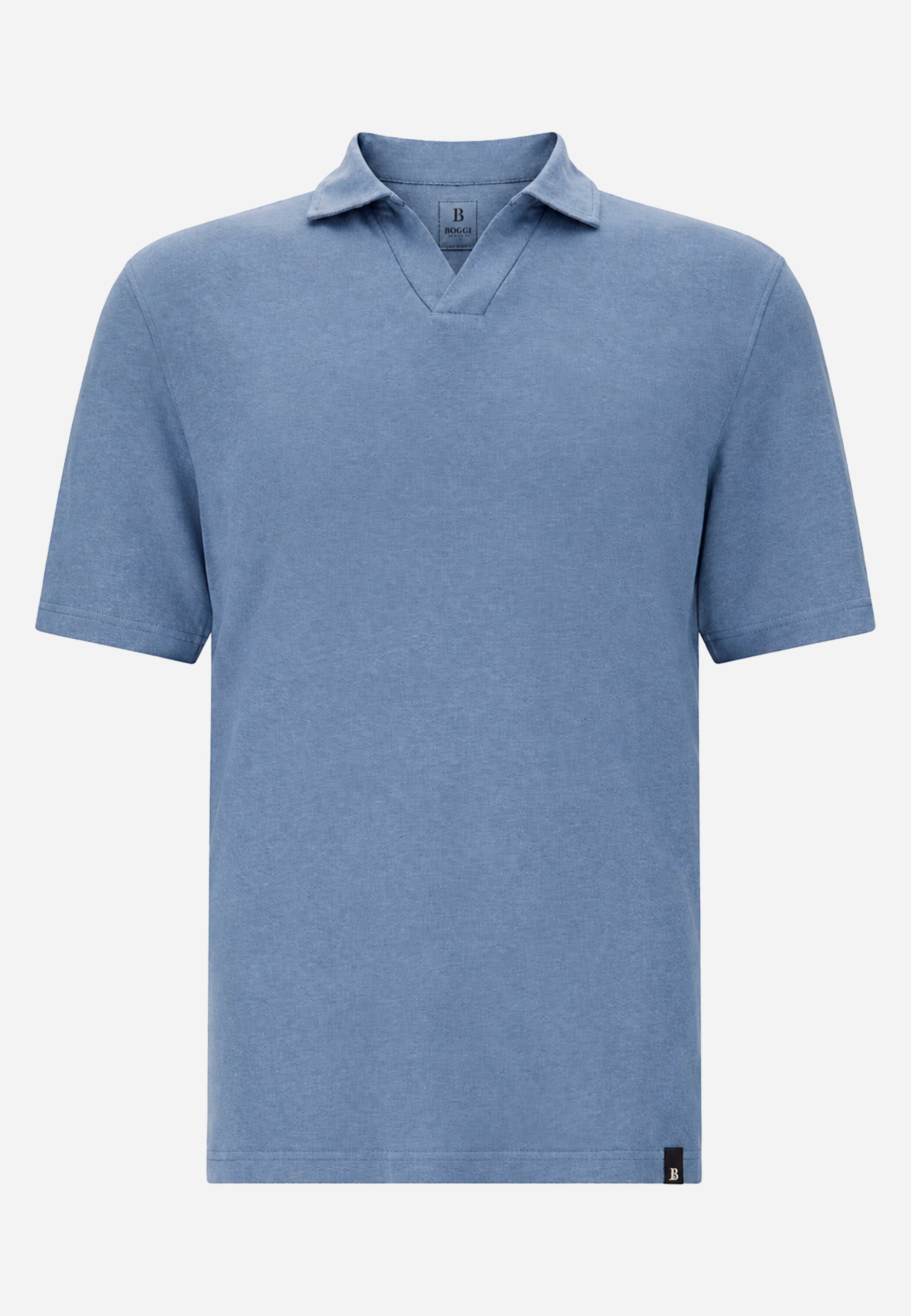 Camiseta Polo Azul Lino Hombre B.M.