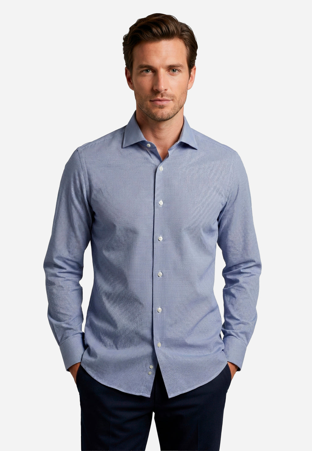 Camisa Rayas Marino B.M.