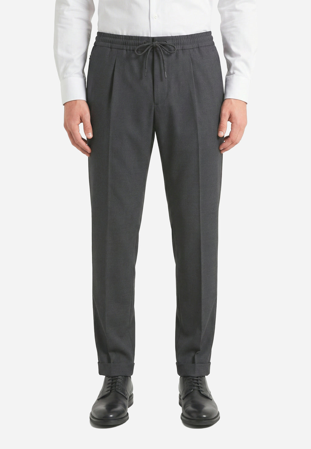 Pantalón de Jersey Gris Oscuro B.