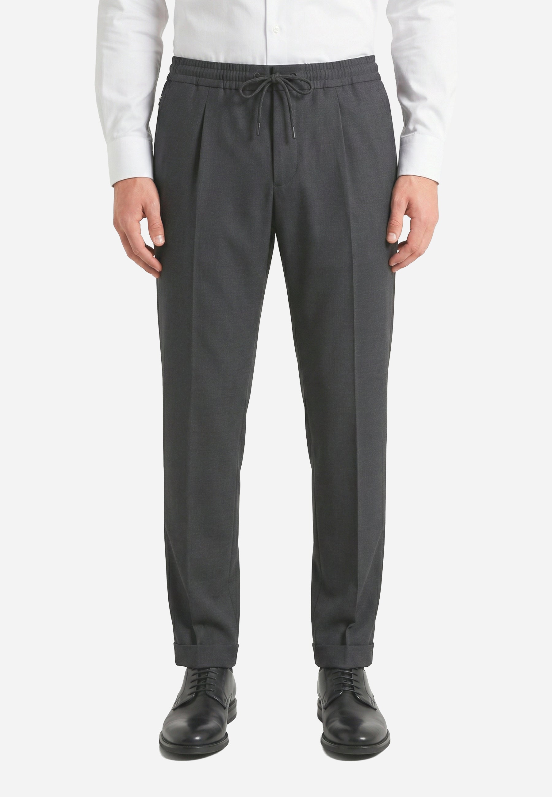 Pantalón de Jersey Gris Oscuro B.