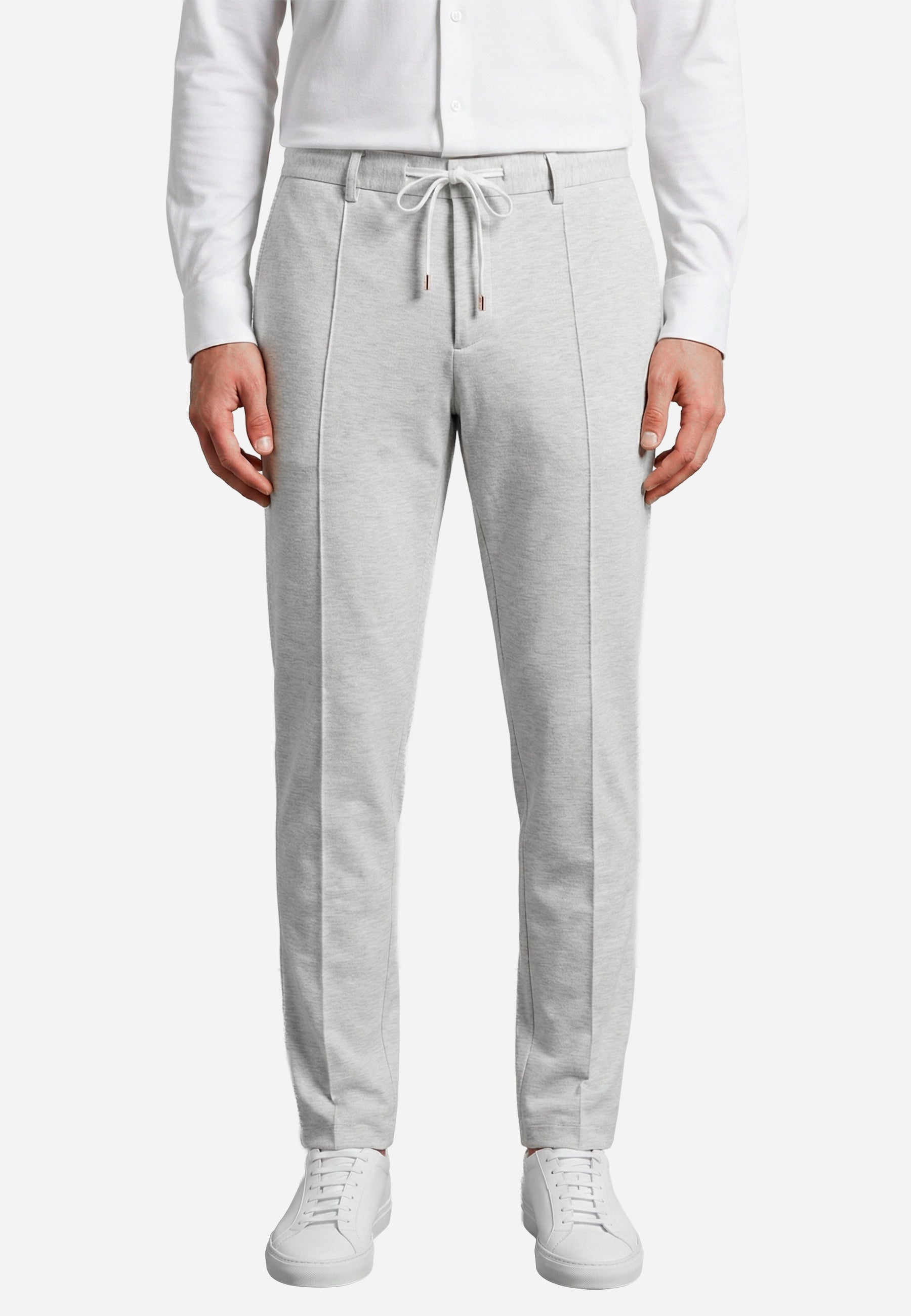 Pantalón de Jersey Gris Claro B.