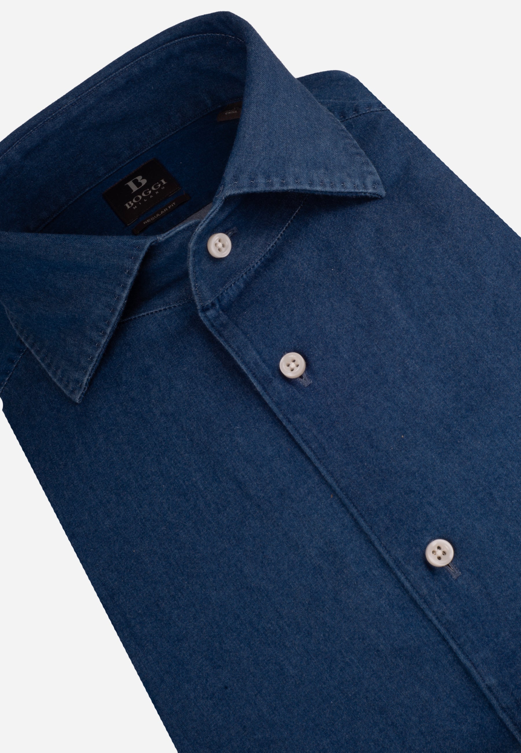 Camisa Sport Boggi Azul en Algodón