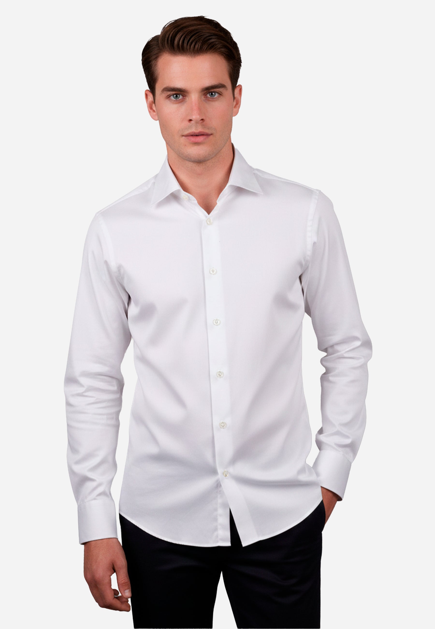Camisa Sport Boggi Blanca en Algodón