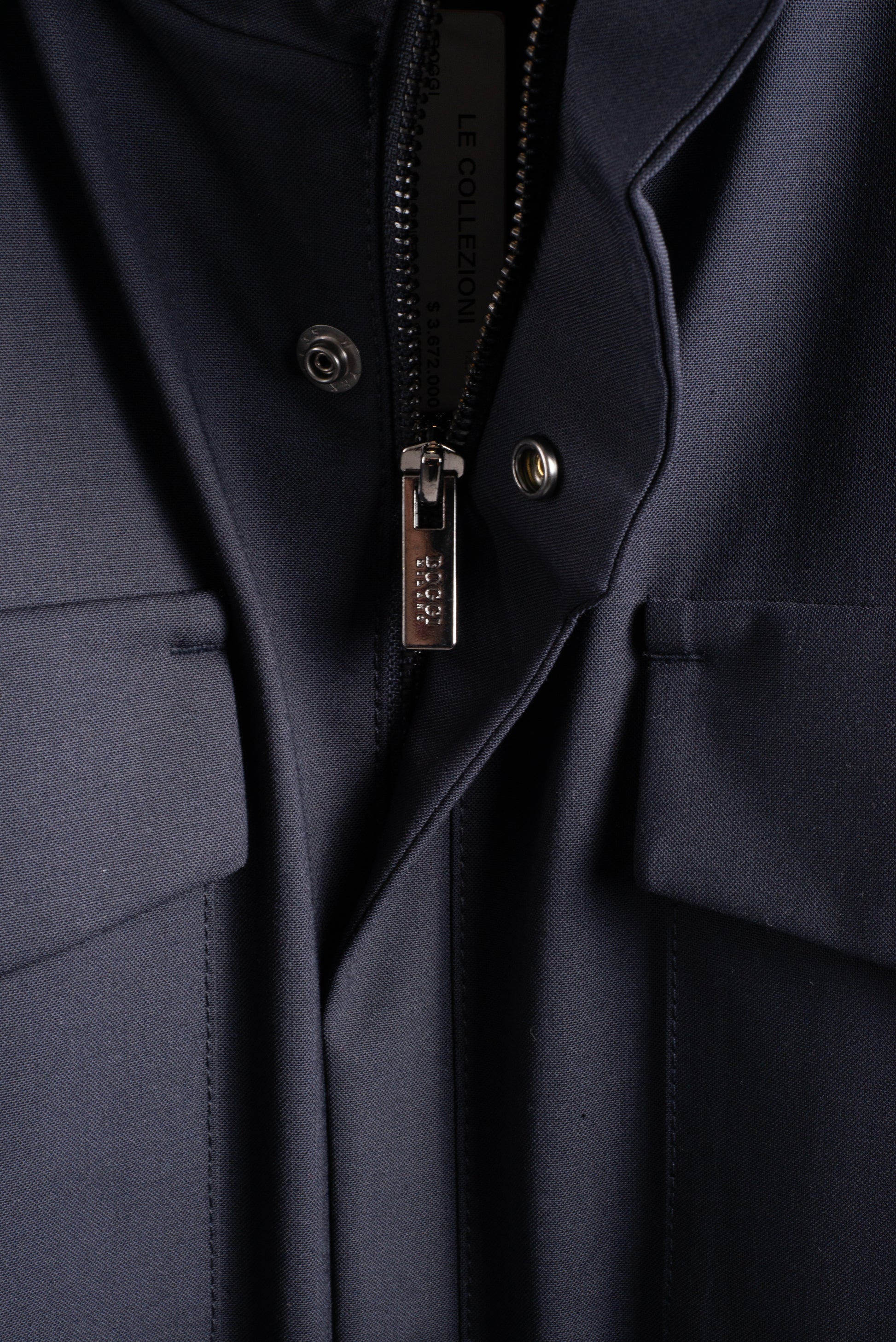 Chaqueta Sahariana Azul Marino B.M.