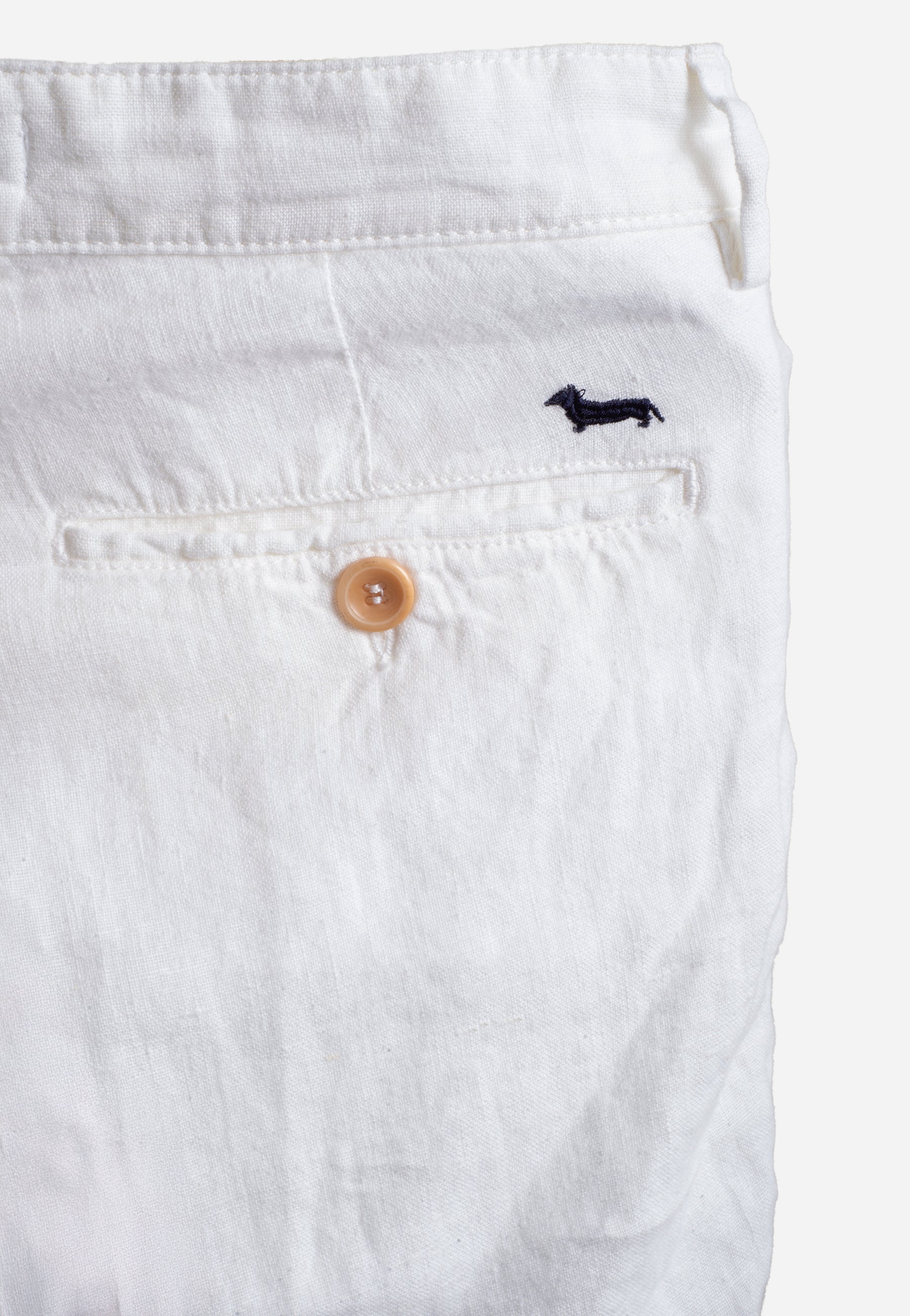 Bermuda Lino Blanca Hombre H&B.