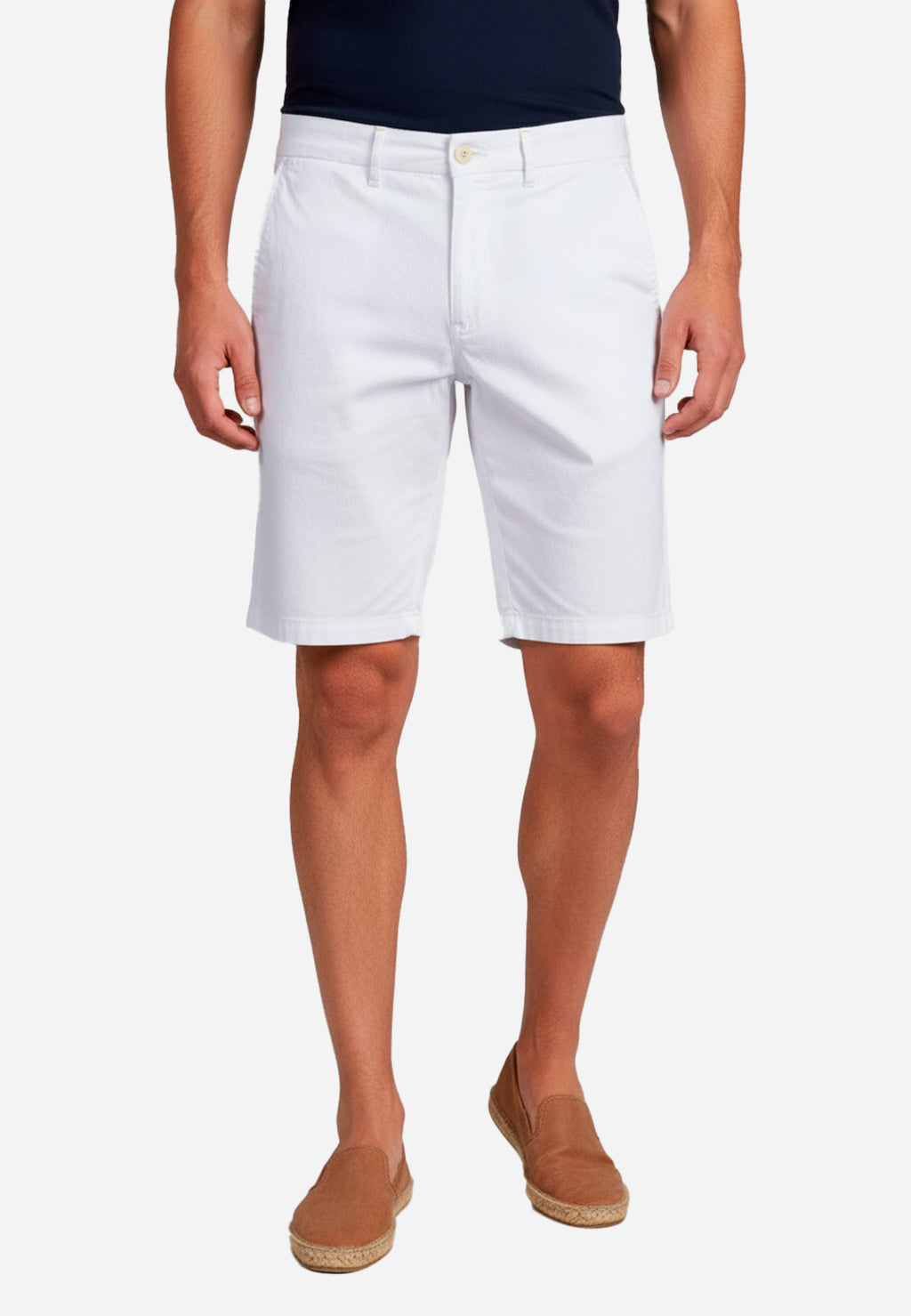 Bermuda Hombre Clásica Blanca H&B