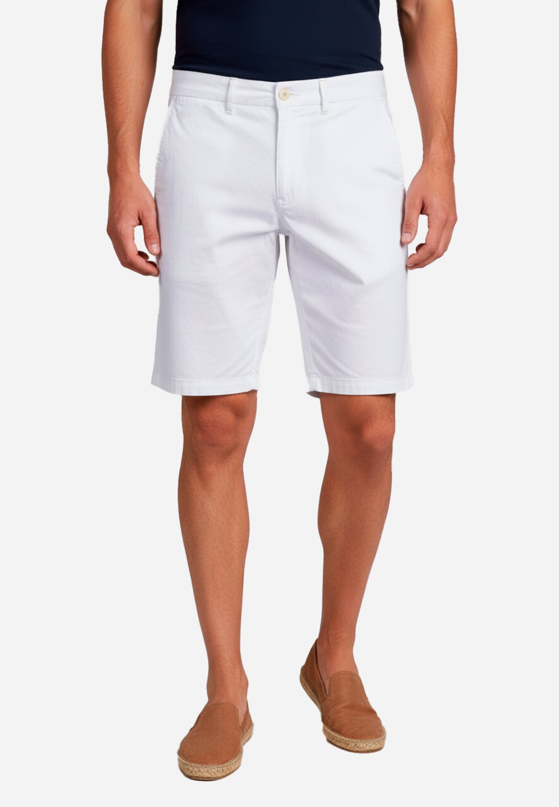 Bermuda Hombre Clásica Blanca H&B