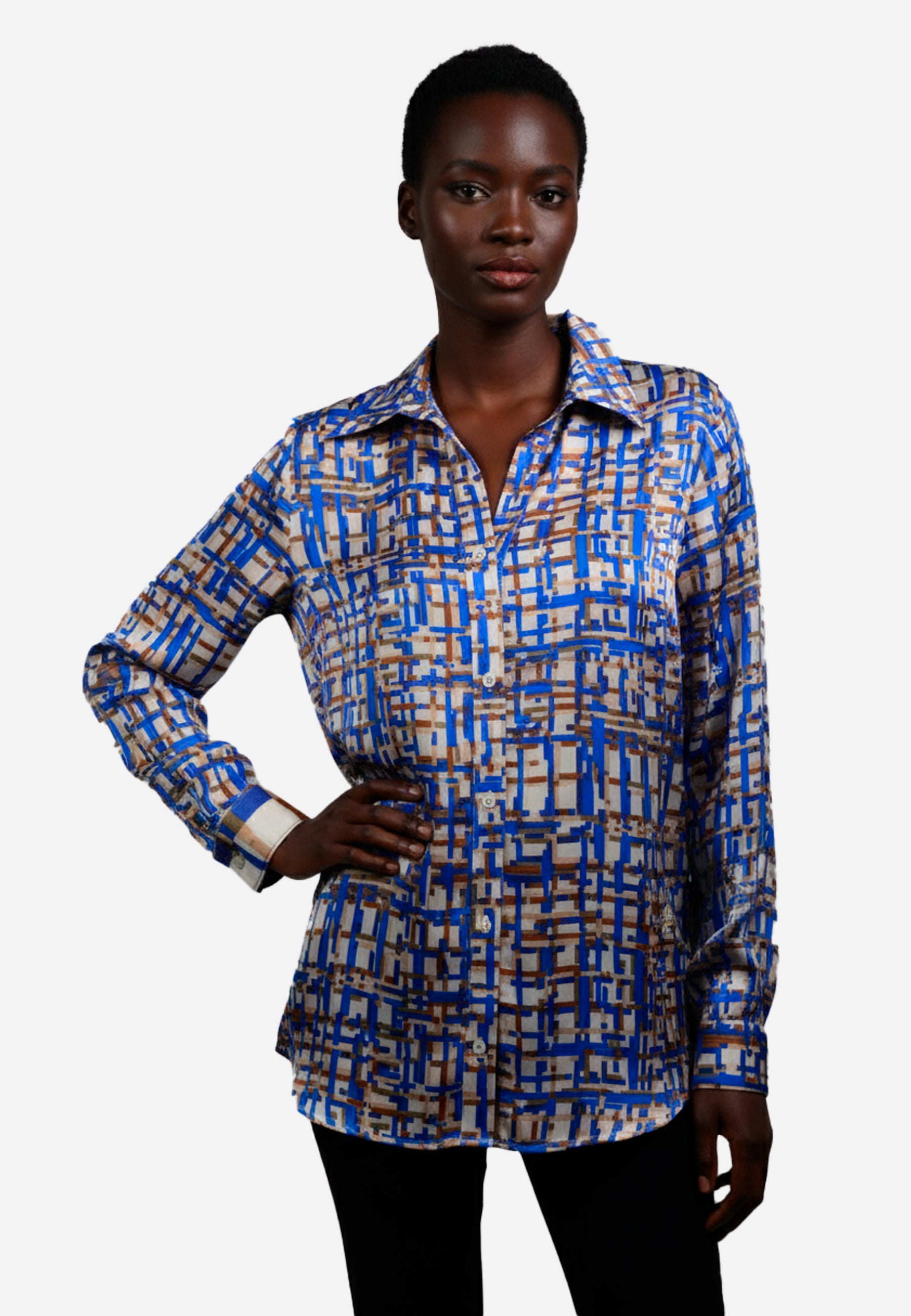 Camiseta Dama Azul H&B