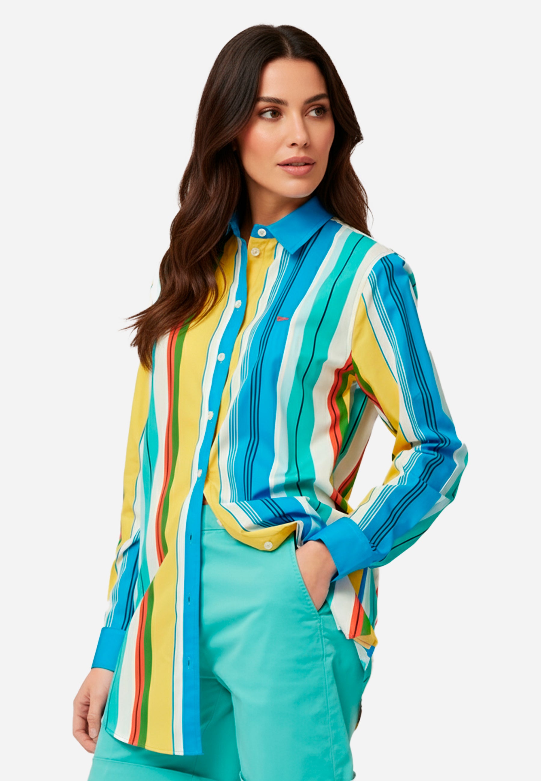 Camisa Rayas Azul H&B