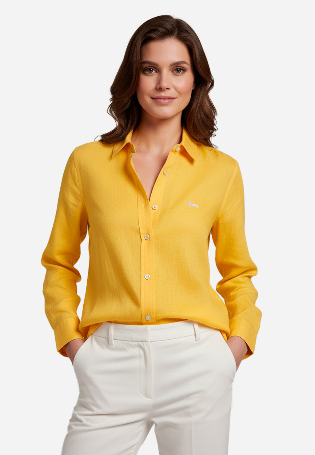 Camisa Clasica  Amarilla H&B