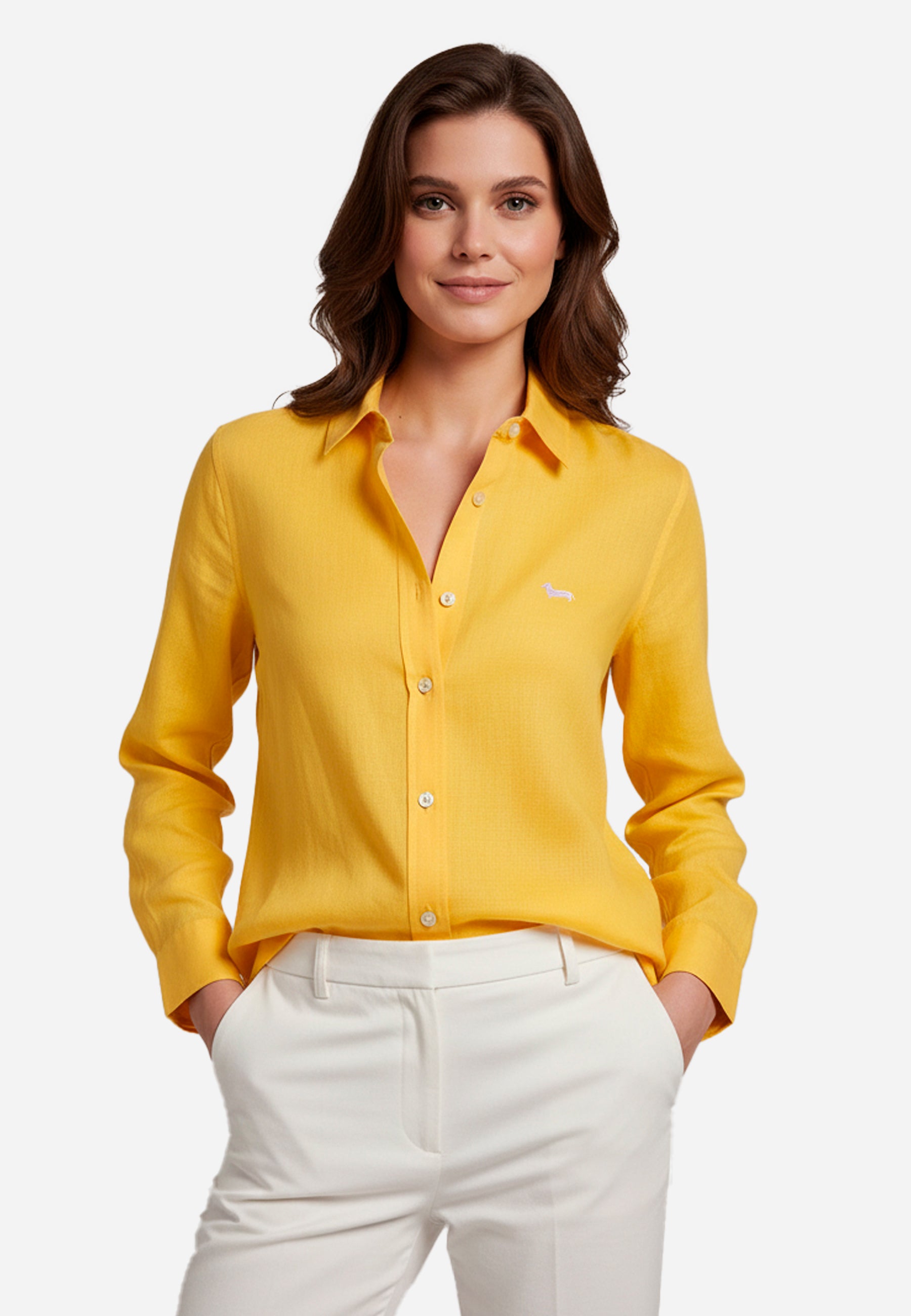 Camisa Clasica  Amarilla H&B