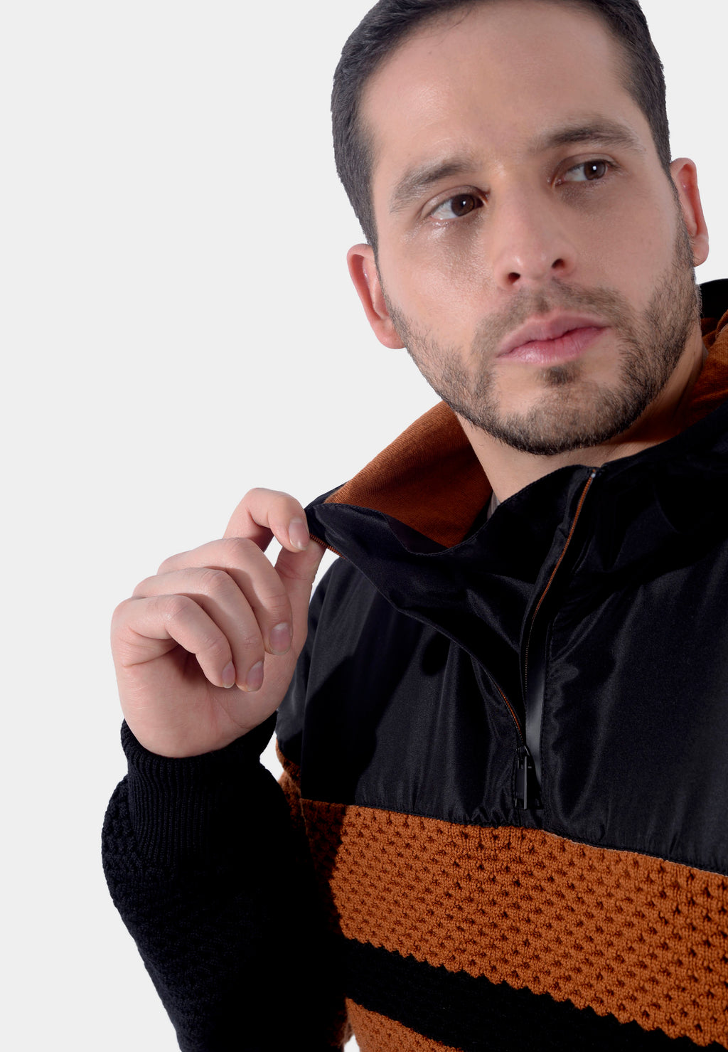 SWETER E. ZEGNA NEGRO CAFÉ LANA (UAM74-ACT125-500)