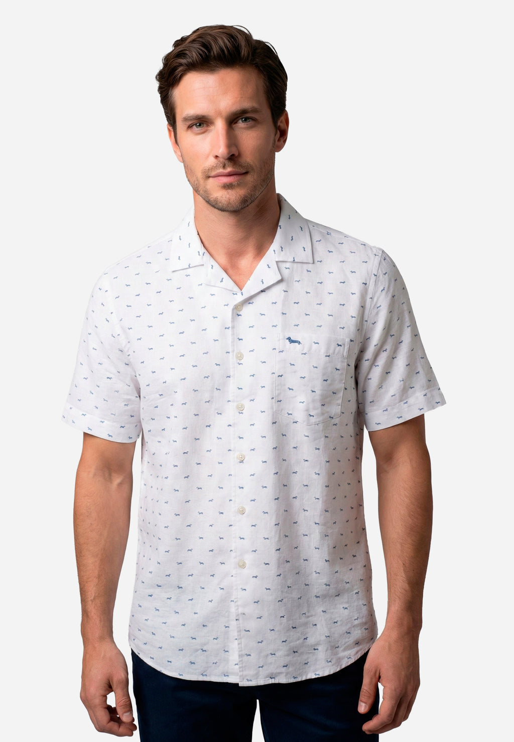 Camisa Blanca Diseño Hombre H&B.