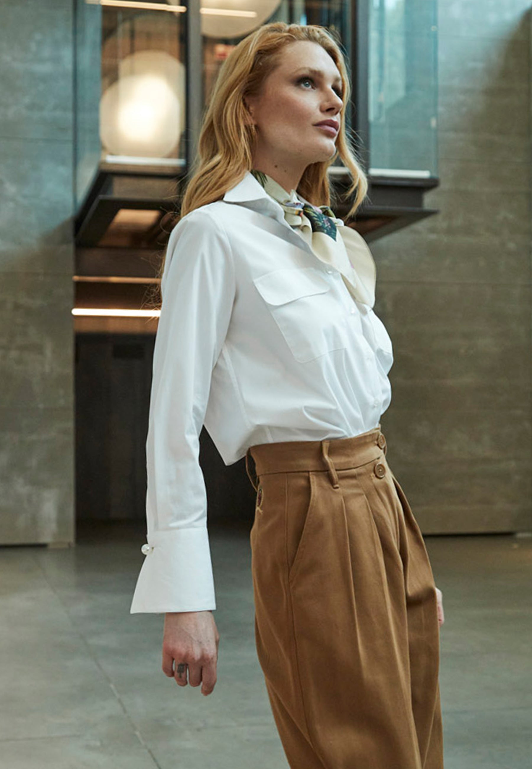 Blusa Blanca Dama T.E.