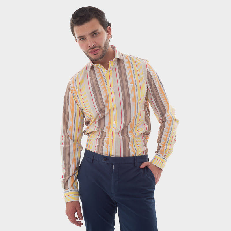 CAMISA HARMONT & BLAINE AMARILLO (CNH014-011936I-311)