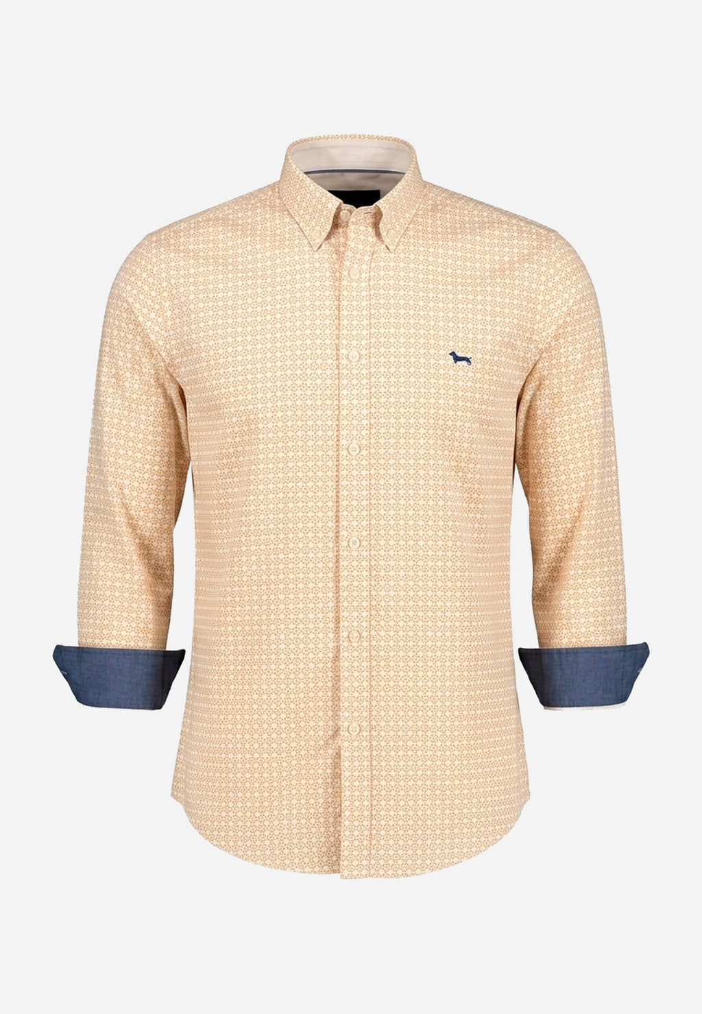 Camisa Naranja Rayas Hombre H&B.