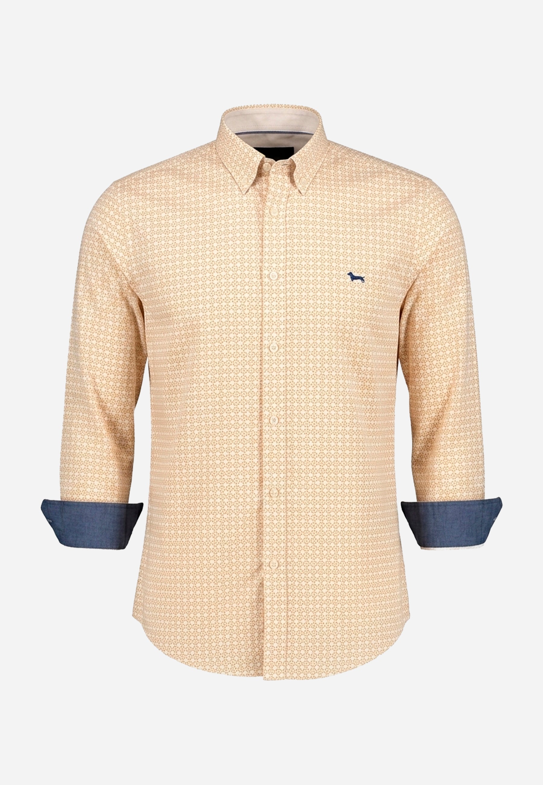 Camisa Naranja Rayas Hombre H&B.