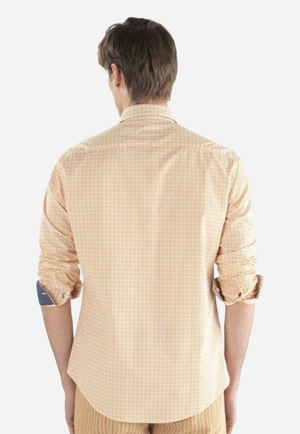Camisa Naranja Rayas Hombre H&B.