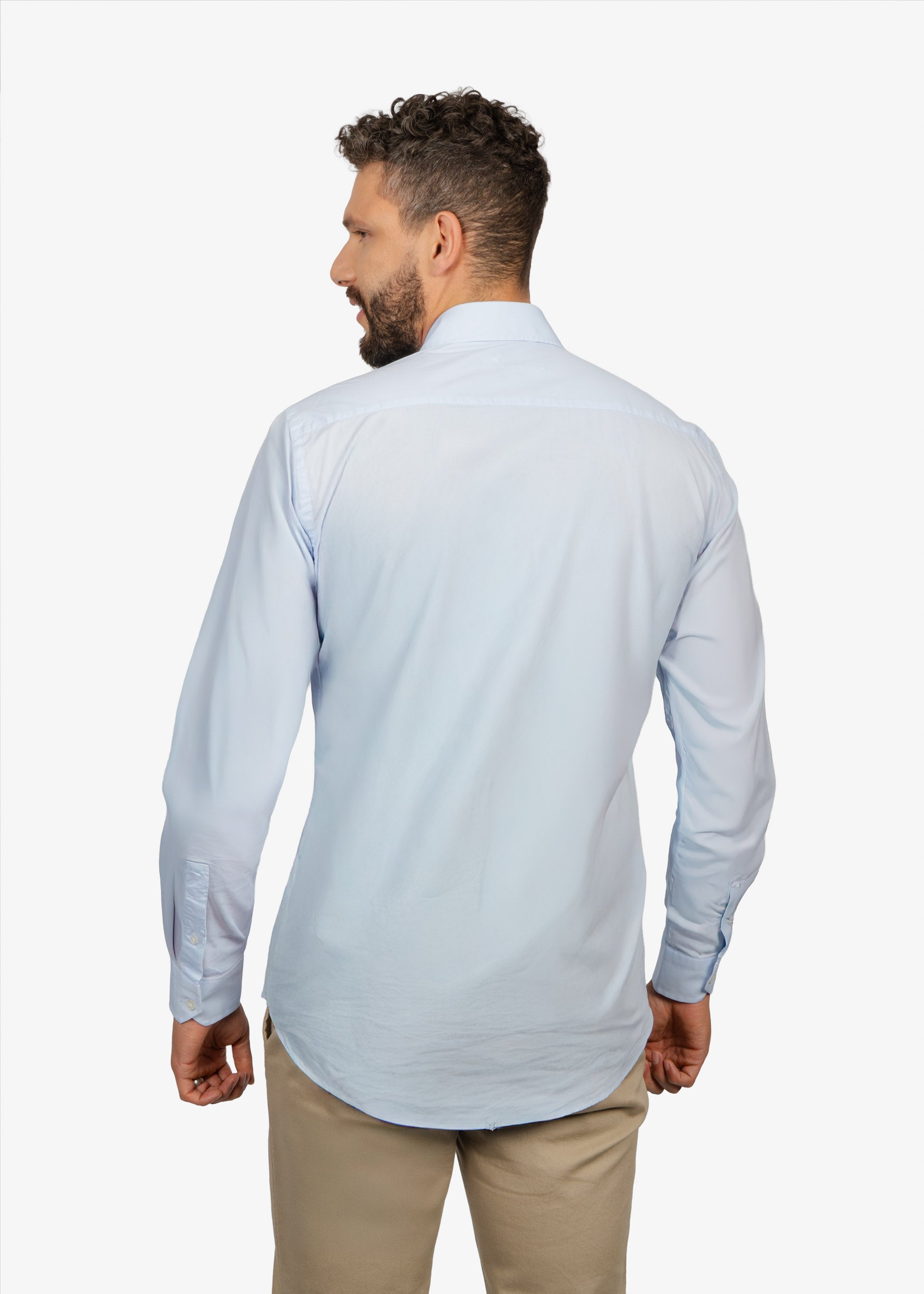 CAMISA SPORT HARMONT & BLAINE AZUL ALG + EA (CNM011012523I-810)