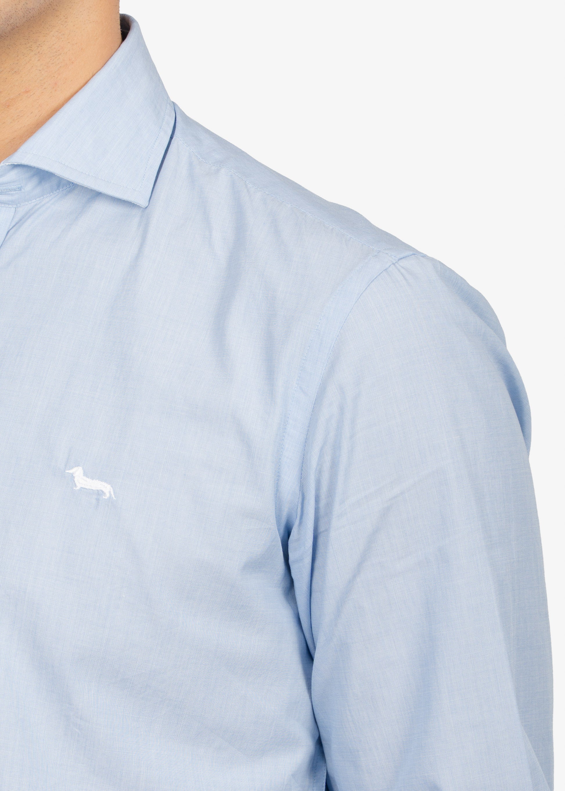 CAMISA SPORT HARMONT & BLAINE AZUL ALGODON (CNM011012978I-810 )