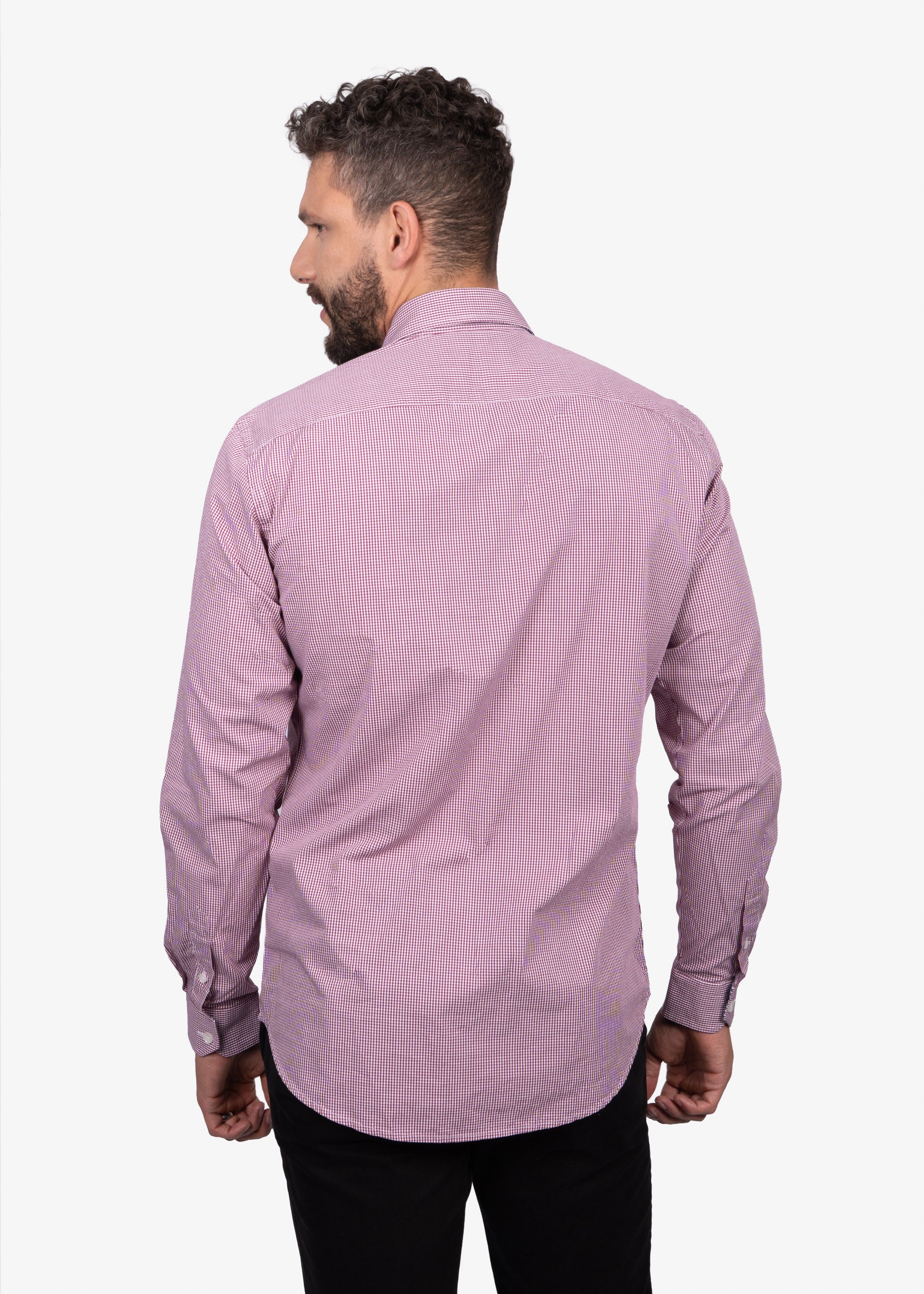 CAMISA SPORT HARMONT & BLAINE ROJO CUAD ALGODON (CNM012011464I-502)