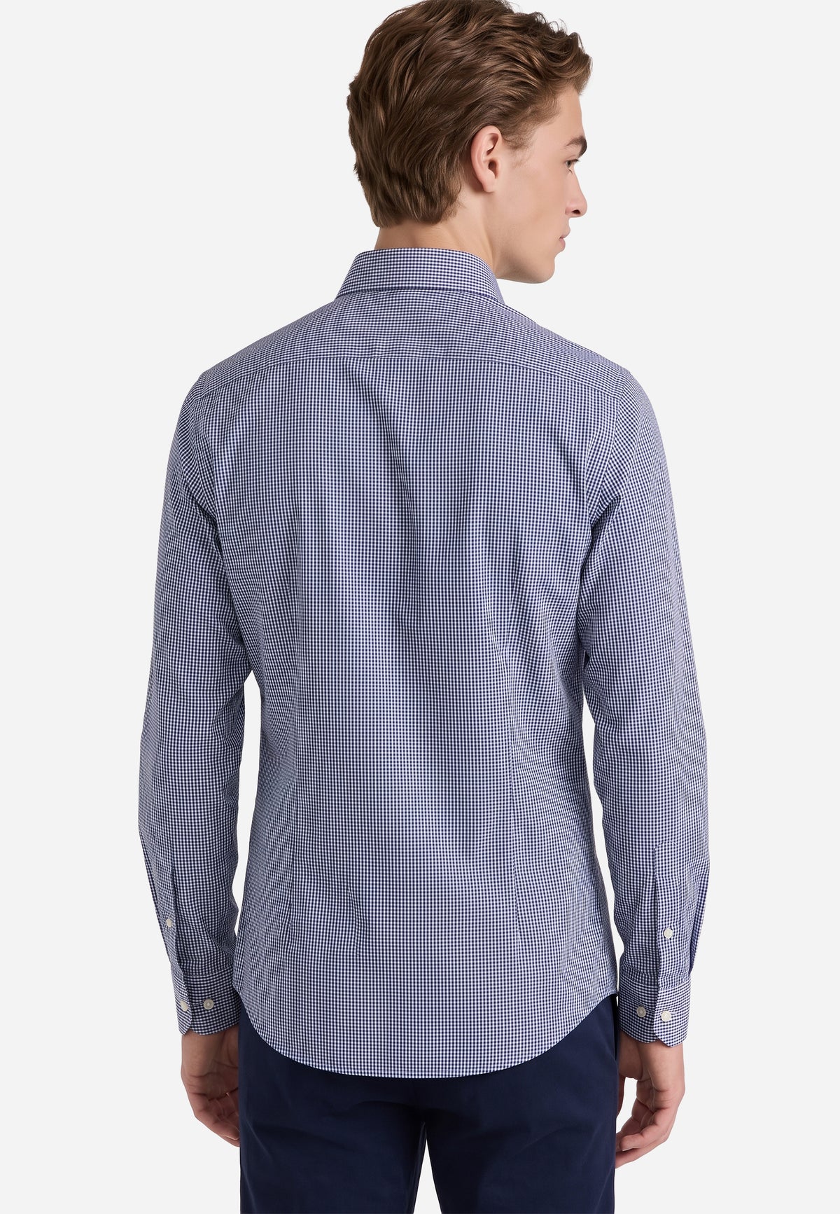 Camisa A Cuadros Vichy Azul Marino HYB.