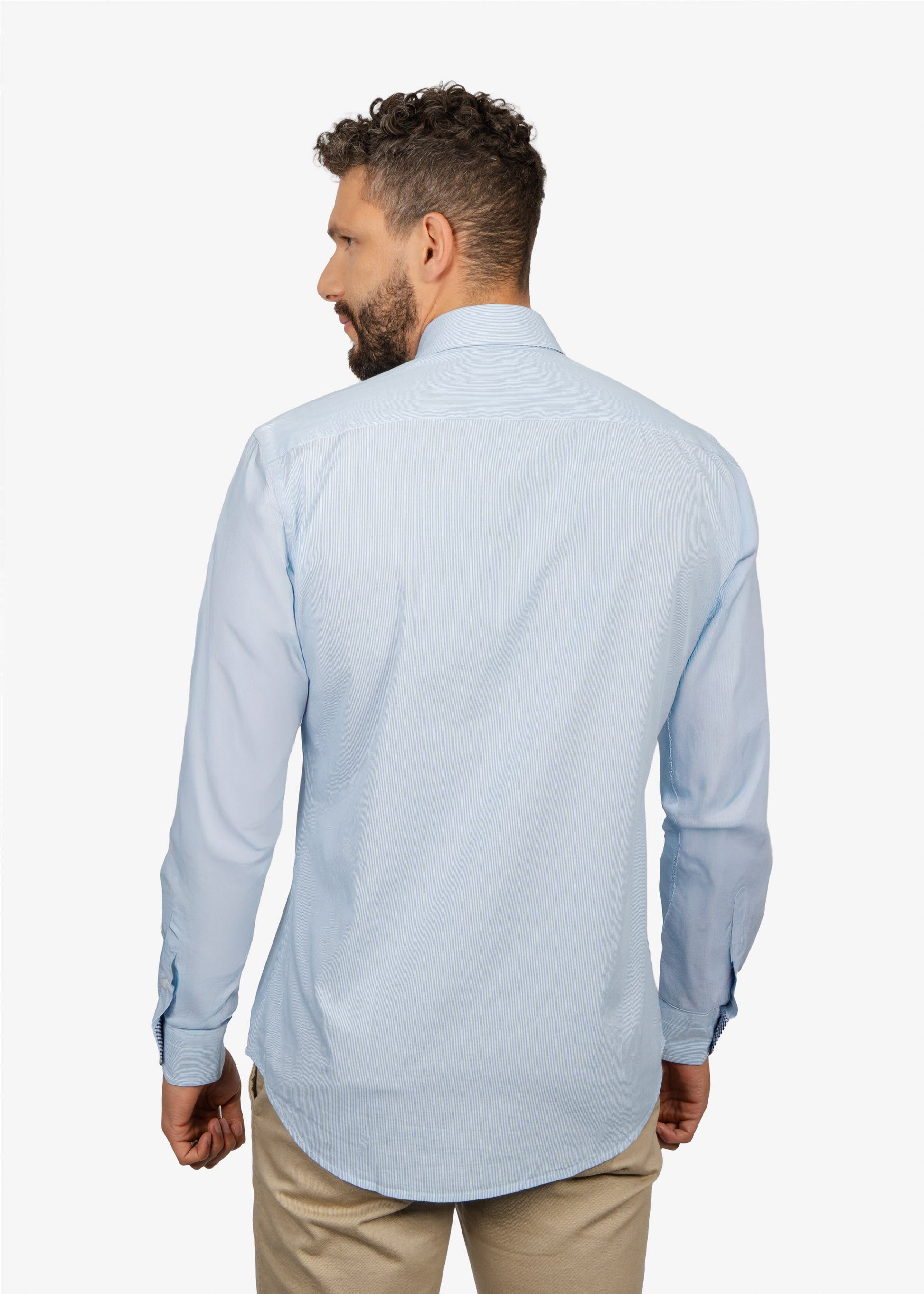 CAMISA SPORT HARMONT & BLAINE AZUL RYS ALGODON (CNM012011466I-810)