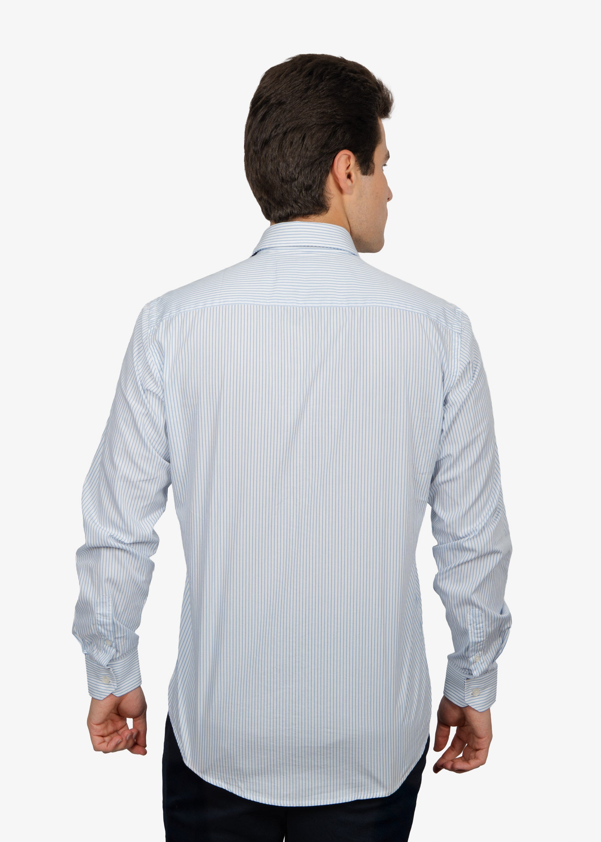 CAMISA SPORT HARMONT & BLAINE AZUL RYS ALGODON (CNM012011467I-810)